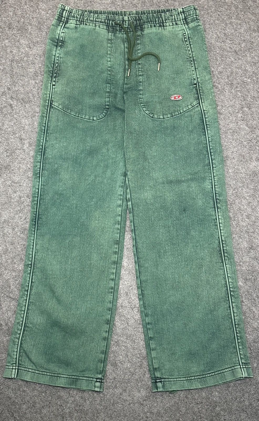 Diesel Diesel D-Martians Track Denim 09E32 straight-leg sweat jeans Size US 34 / EU 50 - 1 Thumbnail