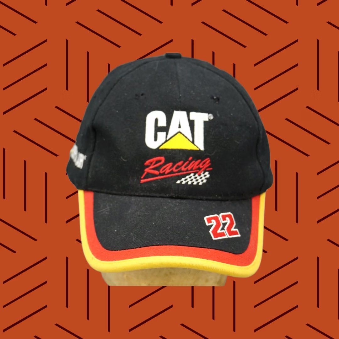 Chase Authentics VINTAGE Chase Authentics NASCAR Ward Burton 22 Caterpillar Racing Hat Black Strapback Men Size ONE SIZE - 1 Thumbnail