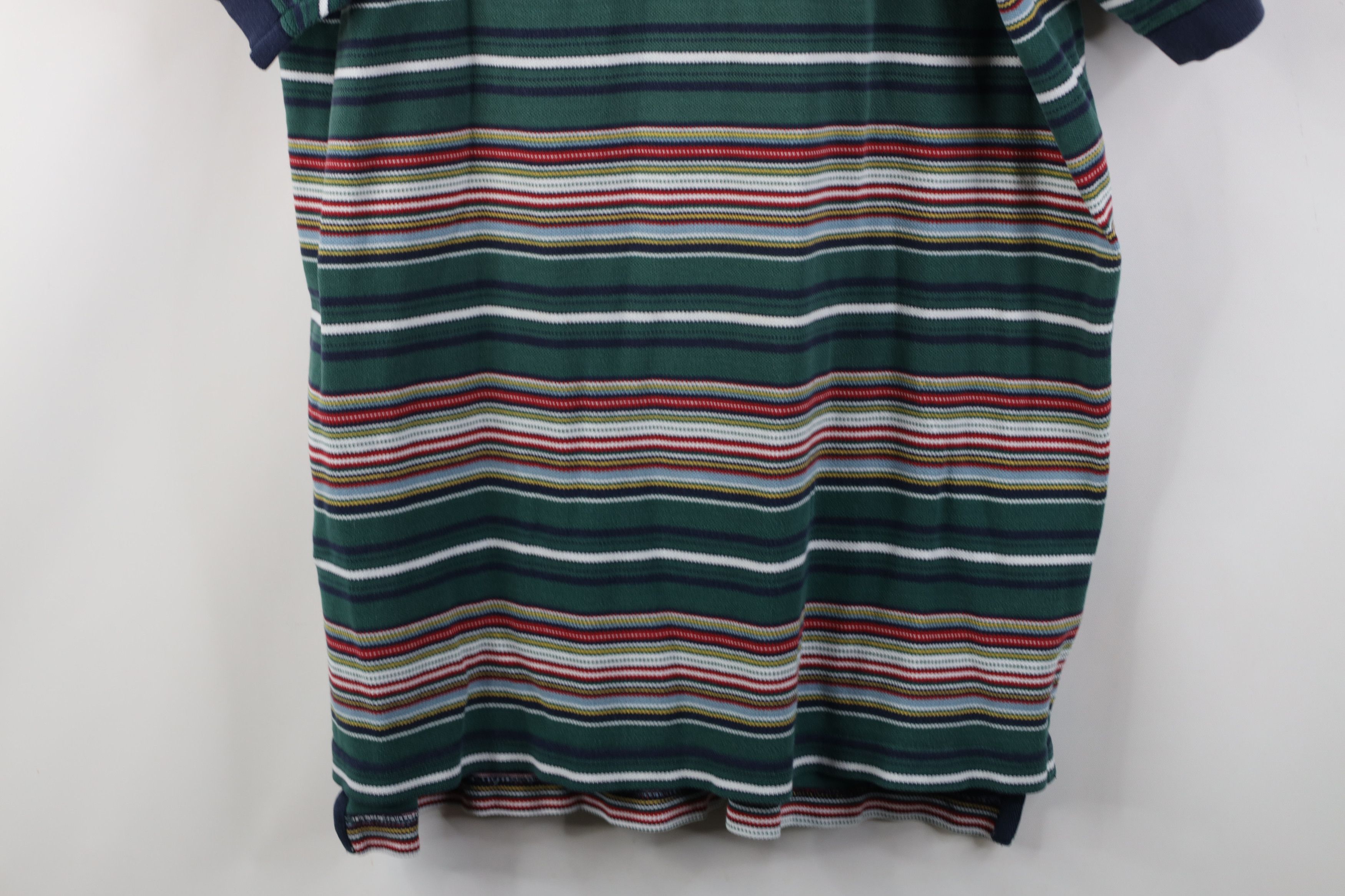 Vintage Vintage 90s Streetwear Striped Knit Collared Golf Polo Shirt Size US XL / EU 56 / 4 - 3 Thumbnail