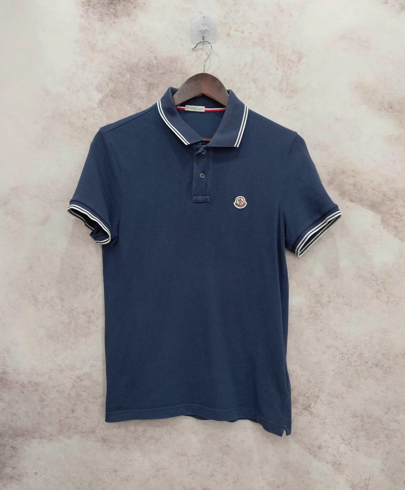 Moncler Moncler Navy short-sleeve Polo S Size US S / EU 44-46 / 1 - 1 Thumbnail