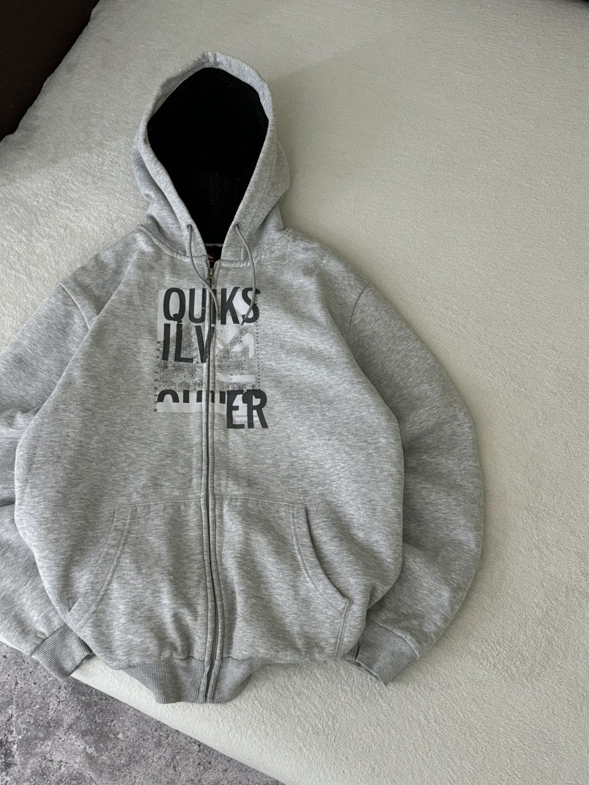 Japanese Brand × Quiksilver × Vintage Vintage hype fur Quicksilver Y2K fleece jacket zip hoodie Size US XL / EU 56 / 4 - 4 Thumbnail