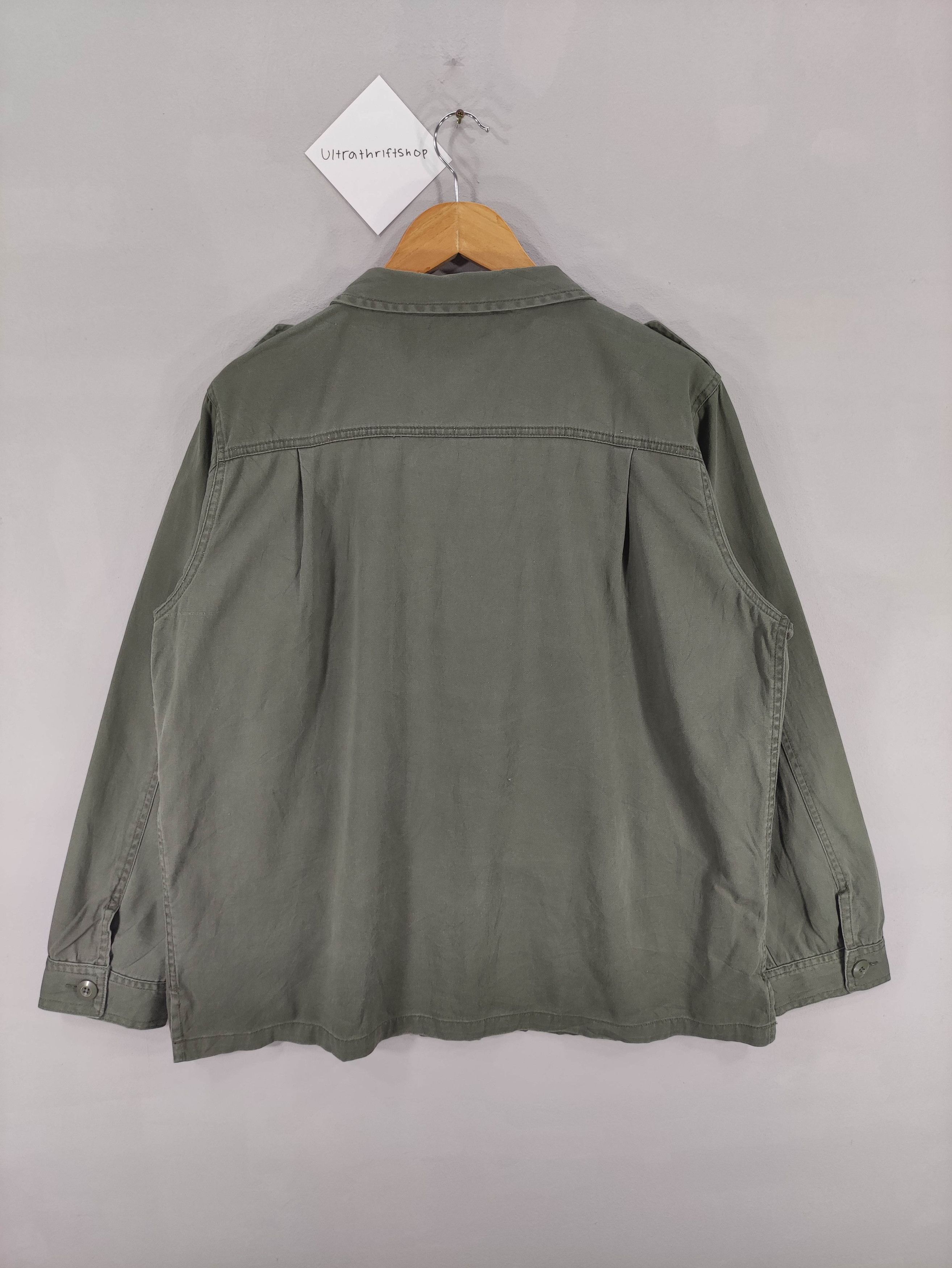 Japanese Brand Vintage Bdu Shirt Jacket Militray Style Button Up Size US L / EU 52-54 / 3 - 9 Thumbnail