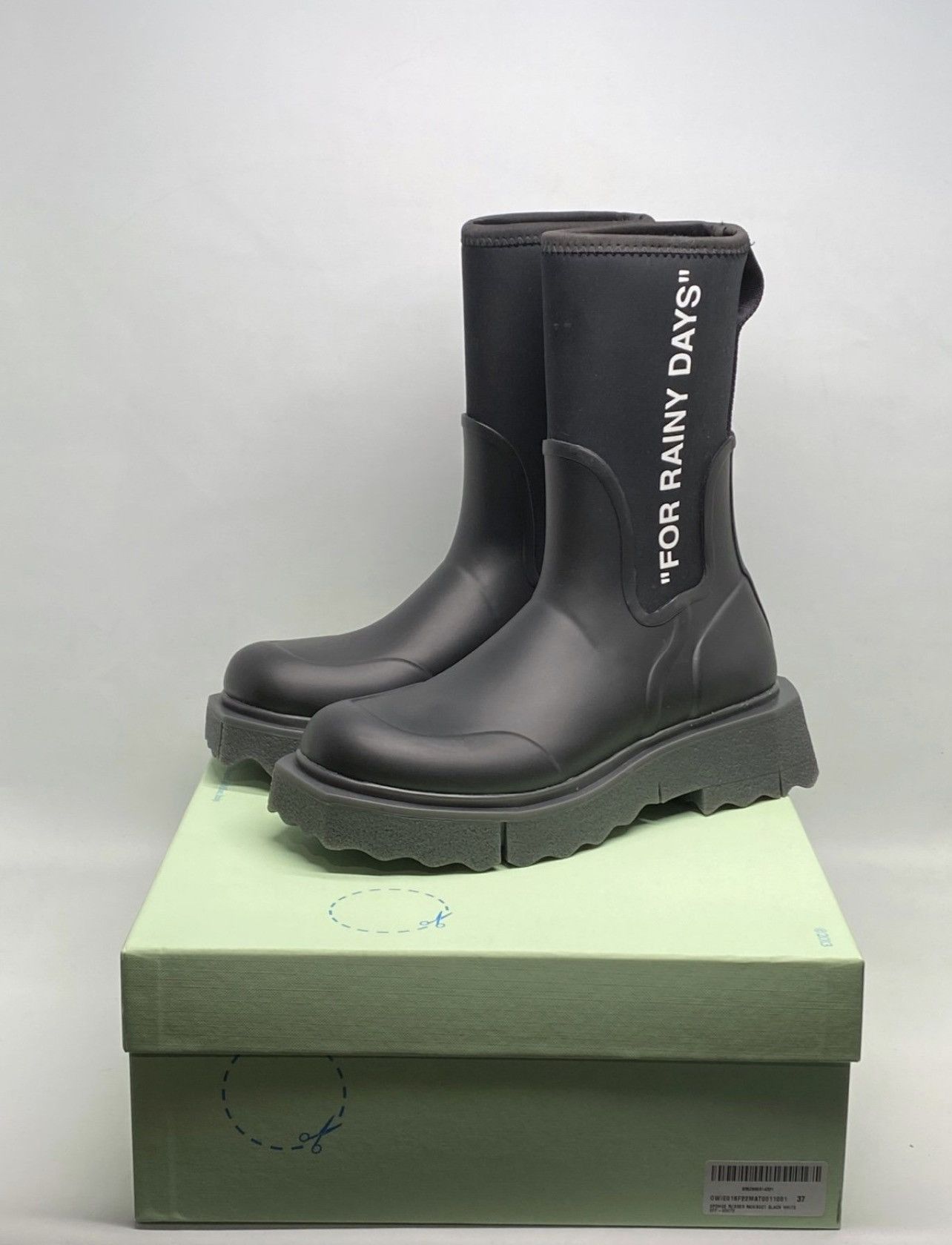 Off-White Off-White Sponge Rubber Rain Boots size 37 Size US 7 / IT 37 - 9 Thumbnail