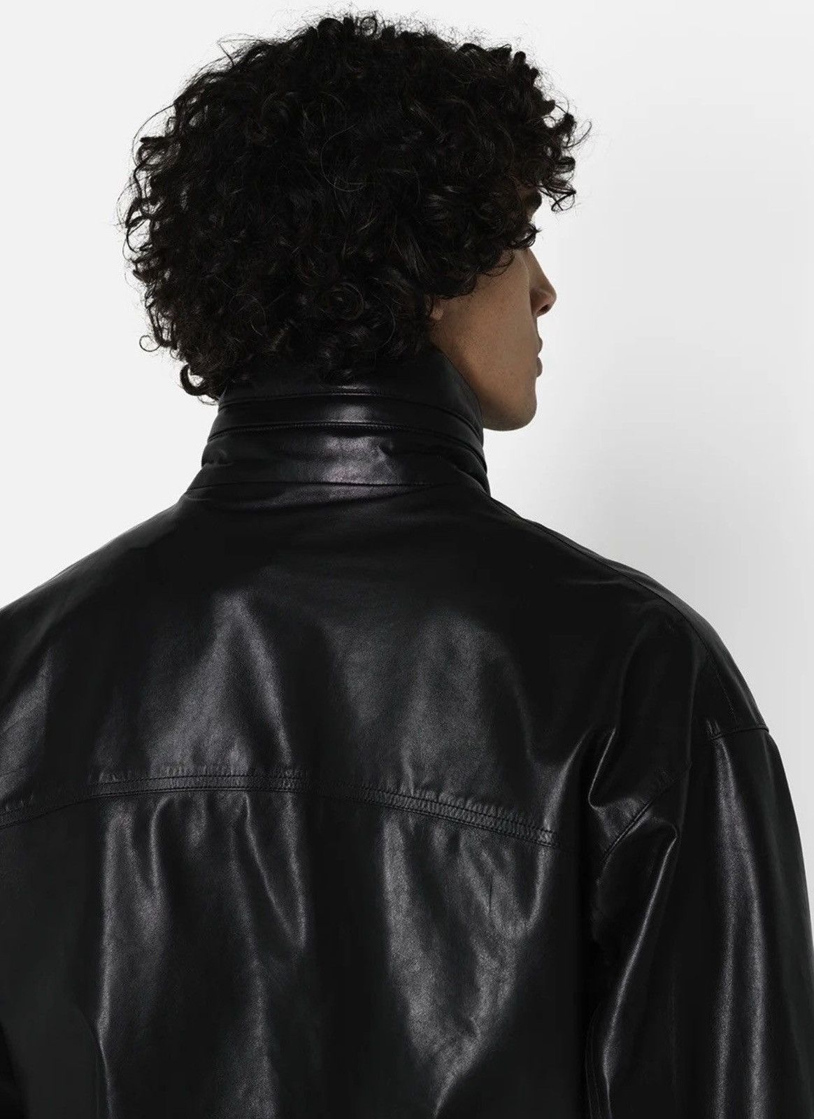John Elliott John Elliott Leather Jumper Jacket – Black (Size Medium) Size US M / EU 48-50 / 2 - 18 Thumbnail