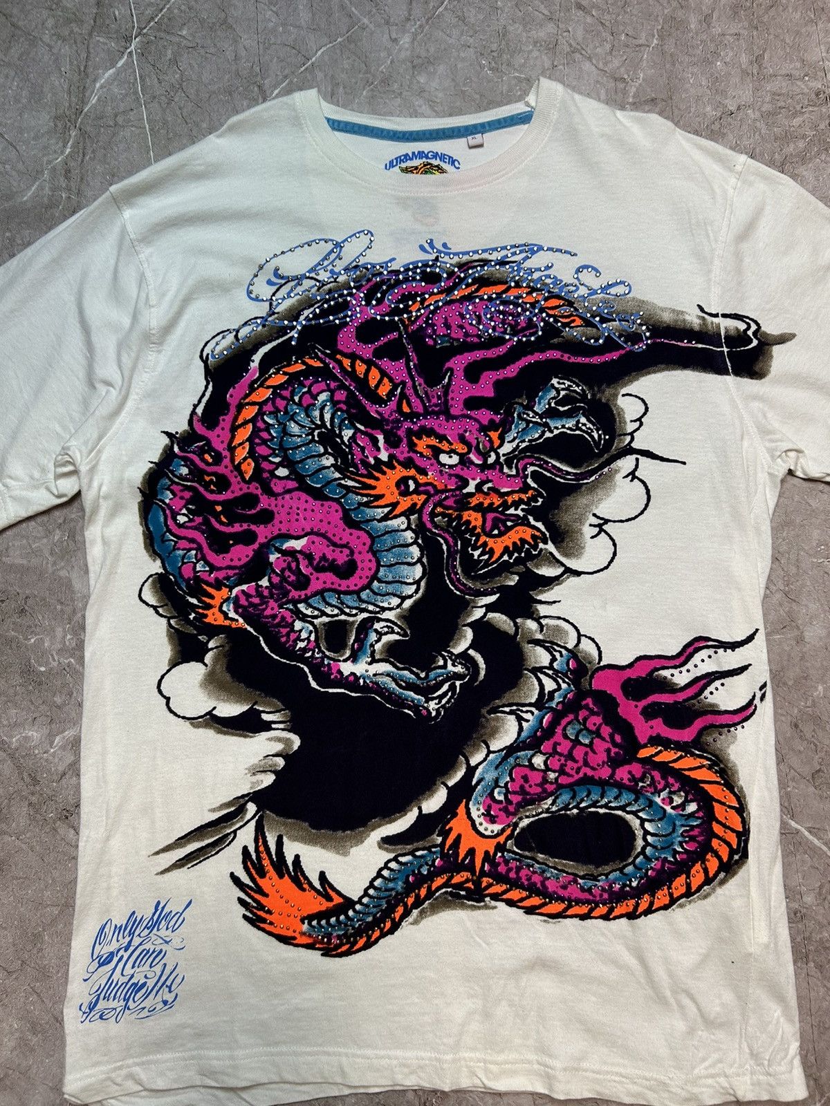 Ed Hardy × Vintage Vintage Ultramagnetic Y 2K Graphic Tee Big Print Ed Hardy Size US XL / EU 56 / 4 - 7 Thumbnail