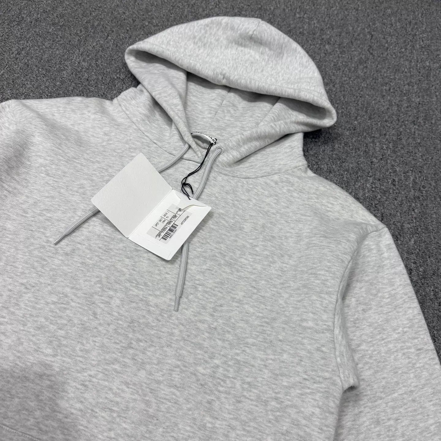 Balenciaga Balenciaga Light Gray Back Printed Logo Hoodie M NWT Size US M / EU 48-50 / 2 - 3 Thumbnail