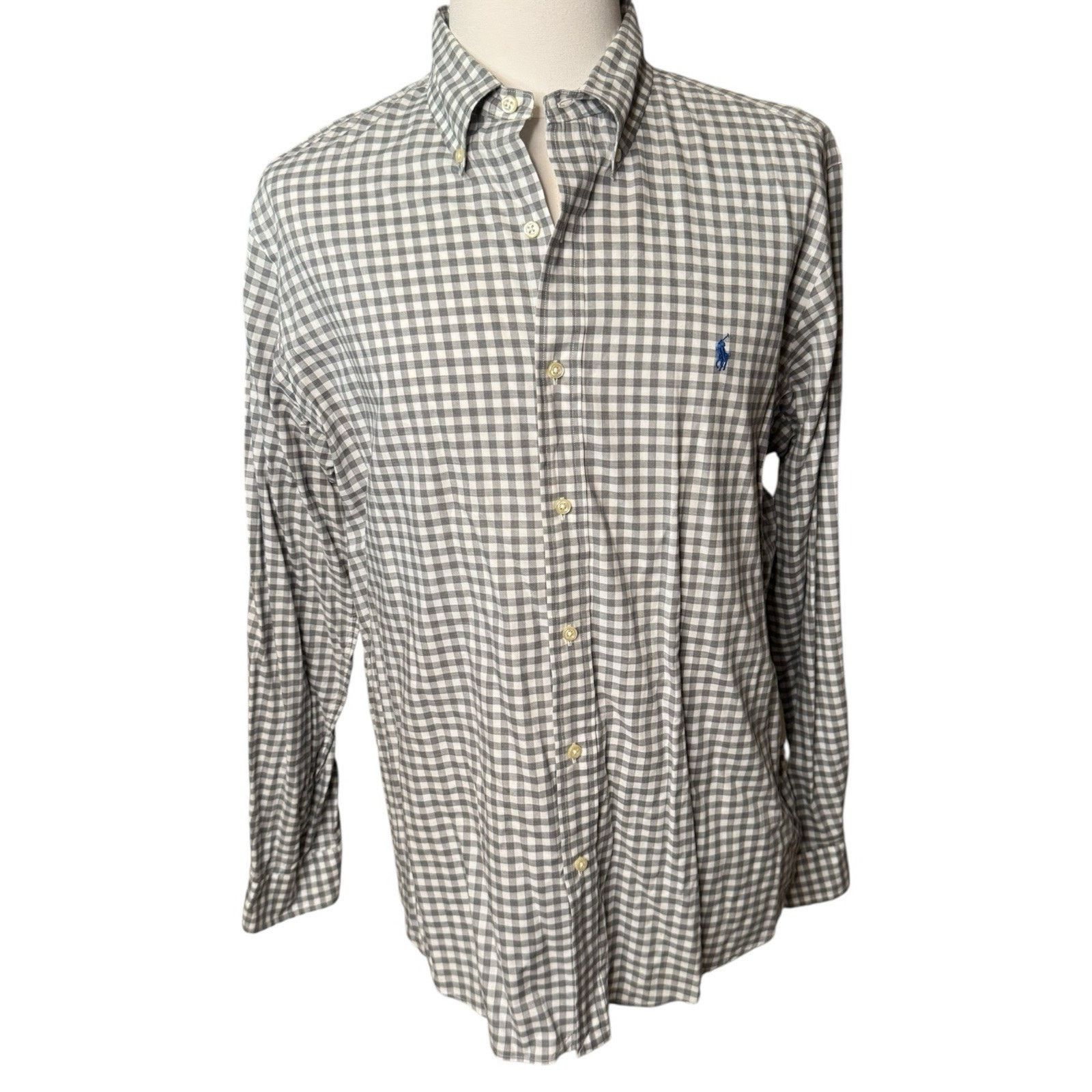 Ralph Lauren Ralph Lauren 2 Gingham Button Down Shirts Blue Gray XL Size US XL / EU 56 / 4 - 7 Thumbnail