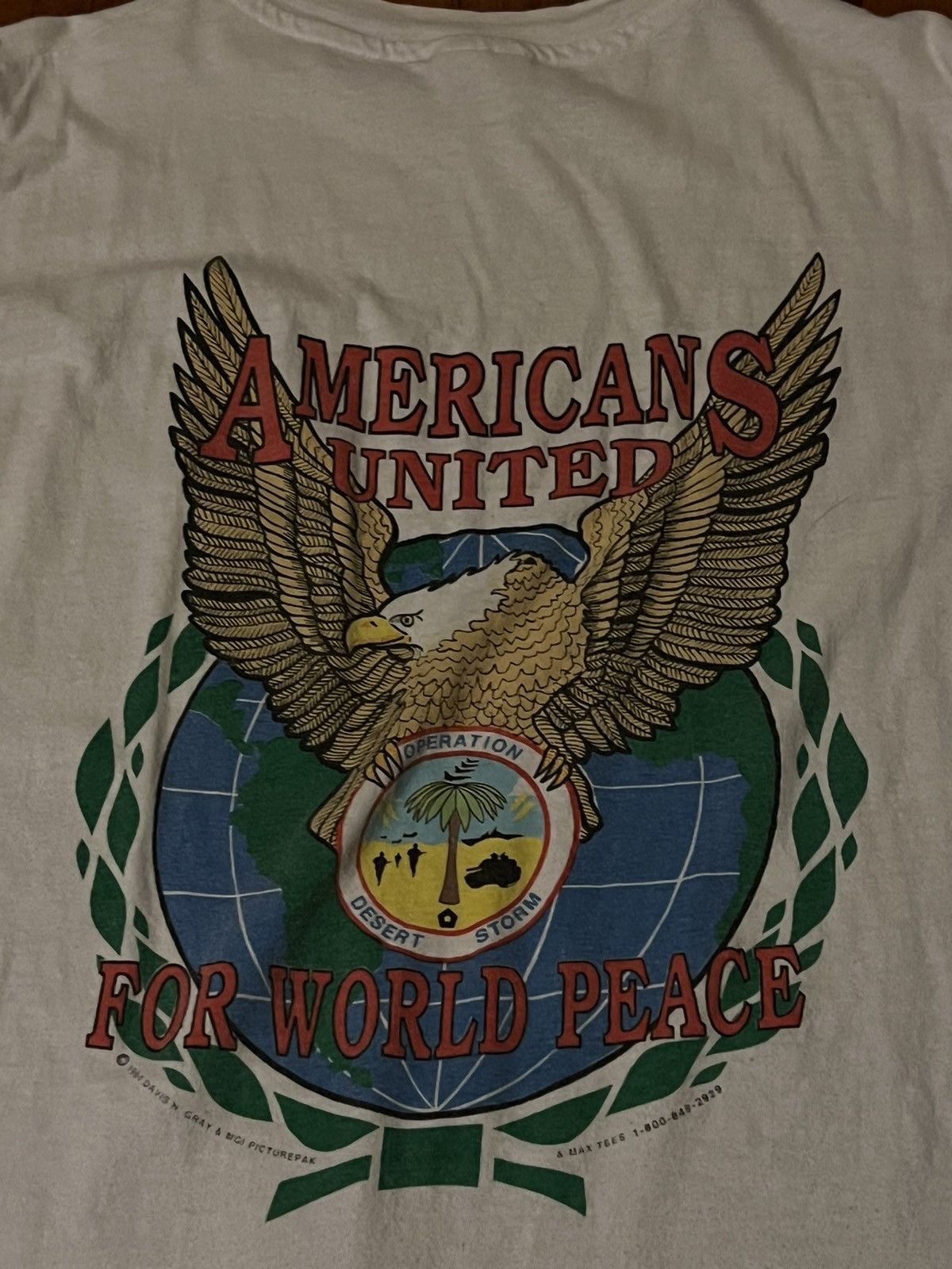 Hanes × Vintage Vintage 1990s Operation Desert Storm Americans Size US L / EU 52-54 / 3 - 2 Thumbnail
