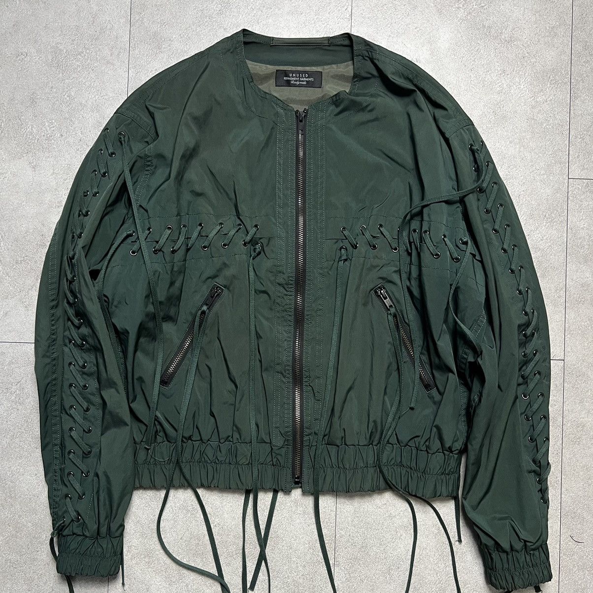 Japanese Brand × Unused unused multi lace bomber jacket Size US S / EU 44-46 / 1 - 6 Thumbnail
