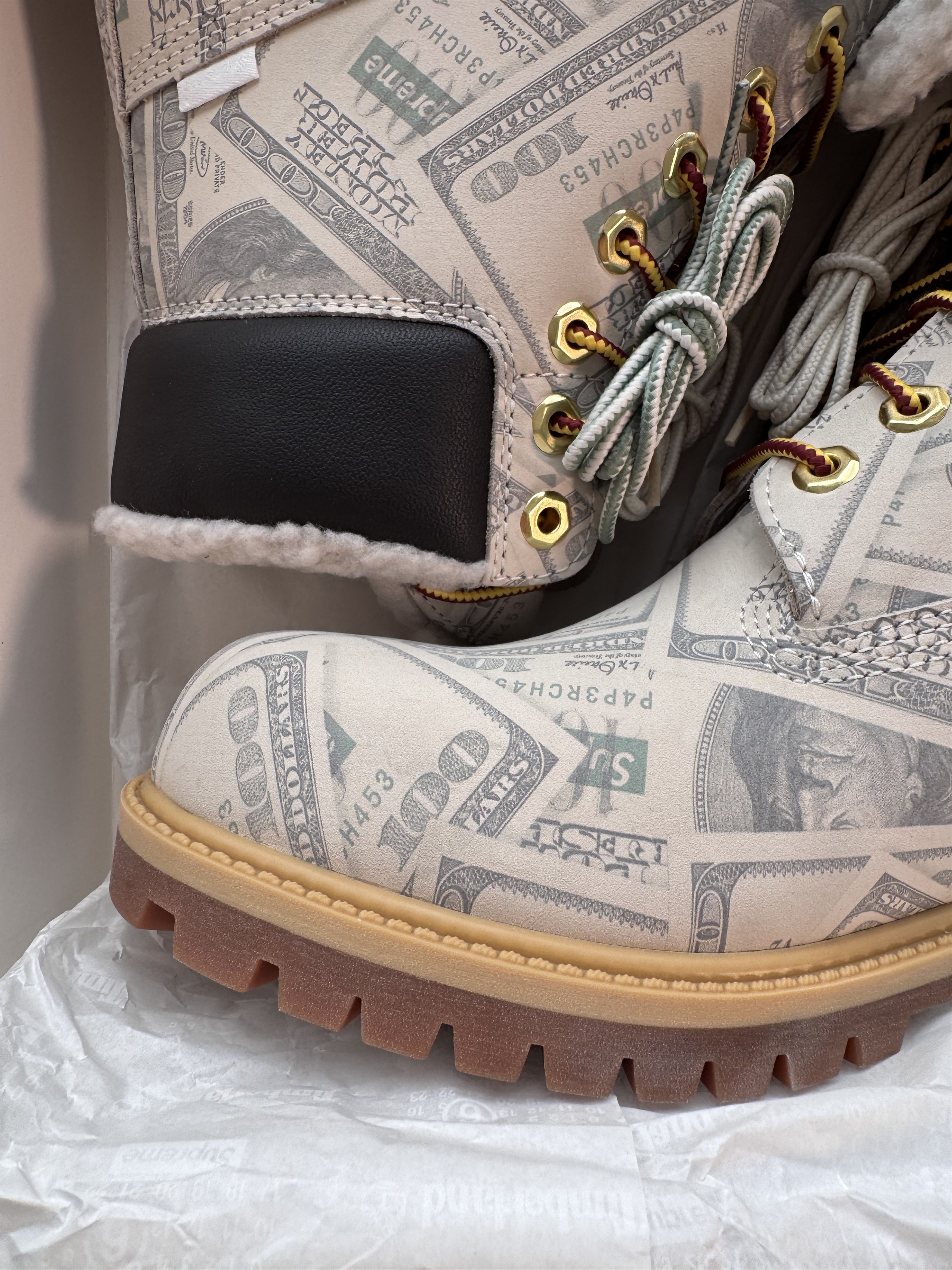Maison Margiela × Supreme Supreme MM6 Maison Margiela Timberland Money Boots Size US 8.5 / EU 41-42 - 3 Thumbnail