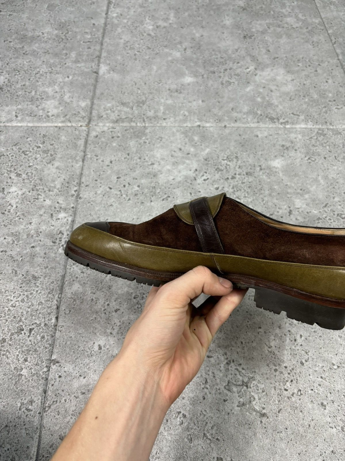 Gucci × Japanese Brand Old Money Leather Suede Hype Loafers Luxury 2000s Size US 10 / EU 43 - 8 Thumbnail