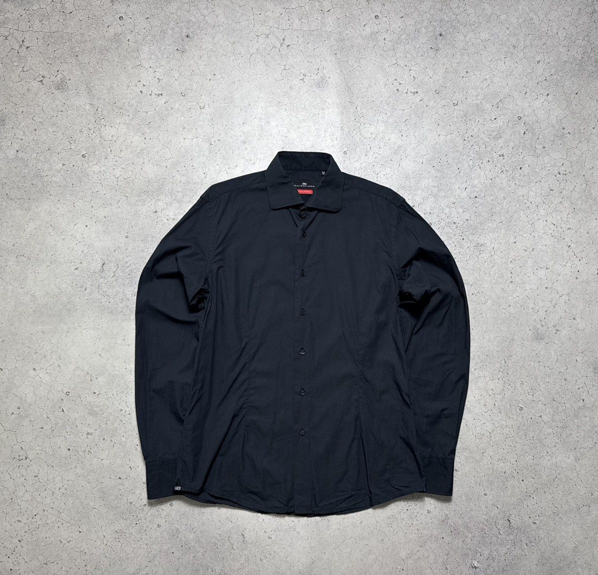 Balenciaga Balenciaga BB Black Luxury Button Up Shirt Vintage Size 42 Size US S / EU 44-46 / 1 - 2 Thumbnail