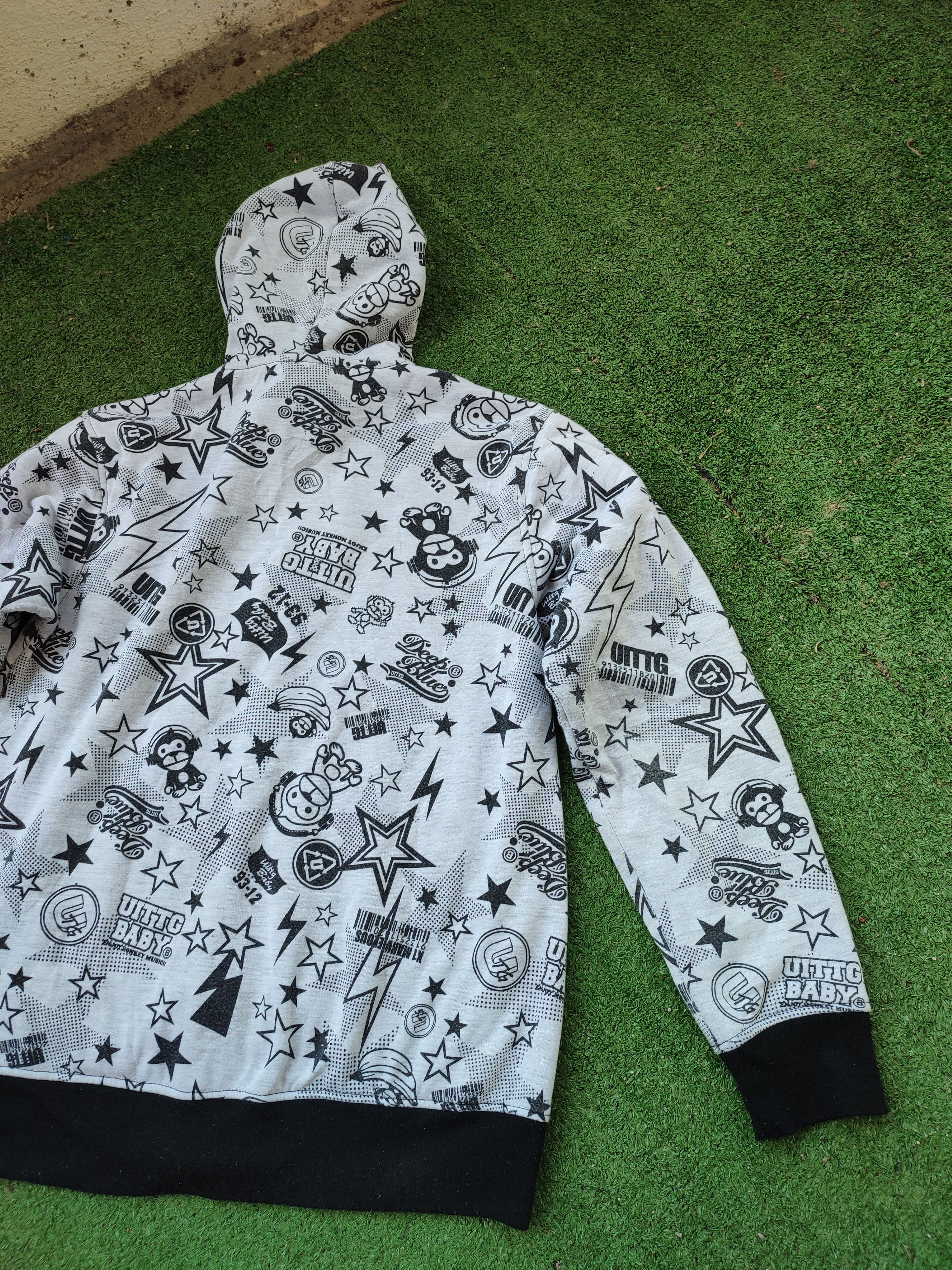 Japanese Brand BAPE INSPIRED UITTG BABY FULL PRINTED HOODIE Size US M / EU 48-50 / 2 - 9 Thumbnail