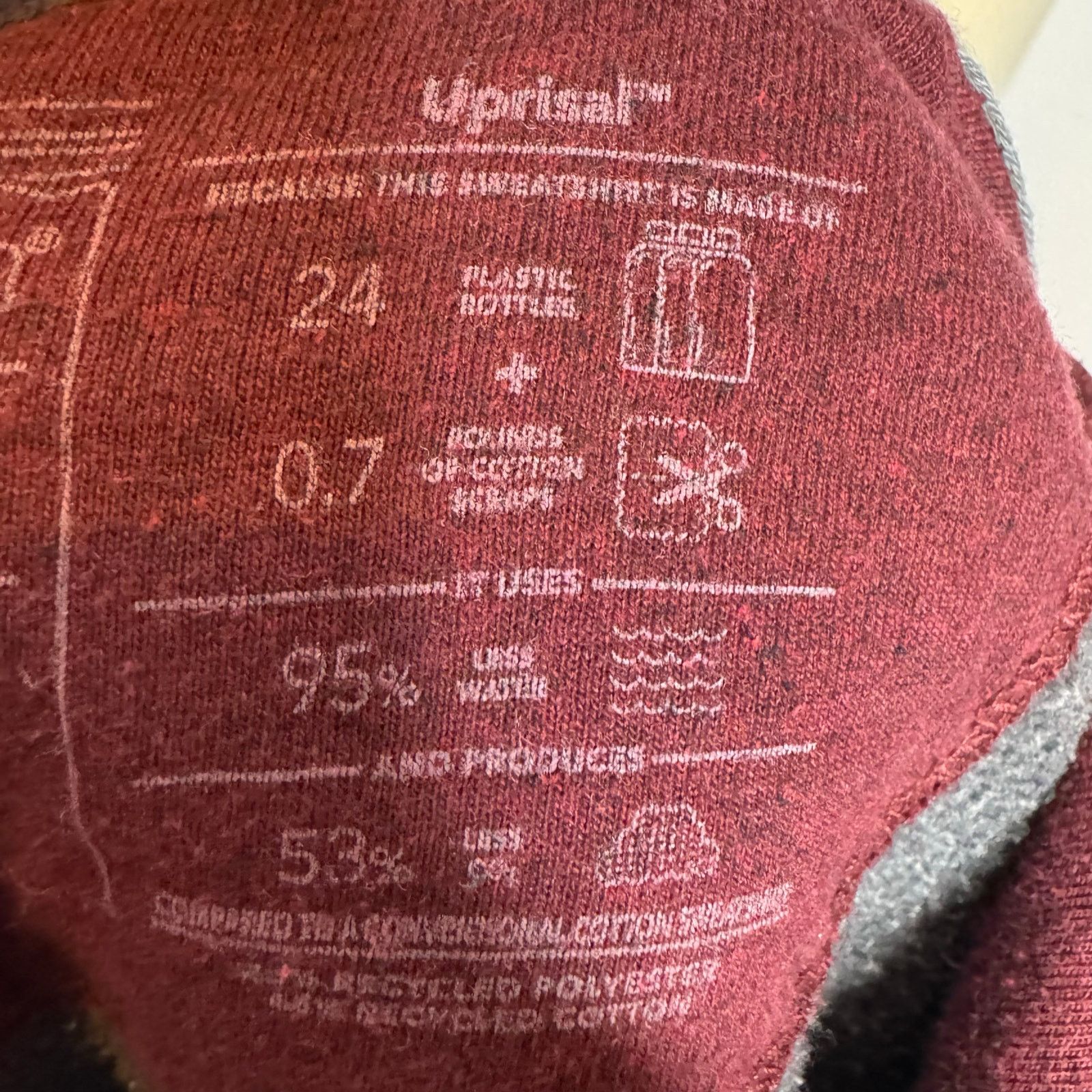 Patagonia Patagonia P-6 Logo Uprisal Hoodie Burgundy Size M / US 6-8 / IT 42-44 - 7 Thumbnail