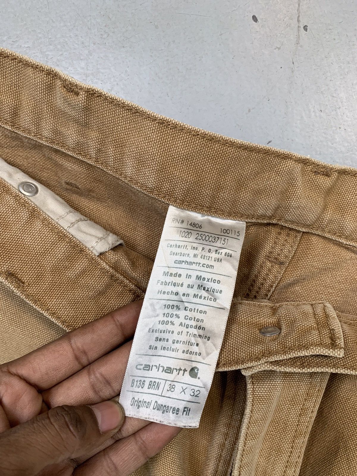 Carhartt Vintage faded Carhartt double knee denim Size US 38 / EU 54 - 4 Thumbnail