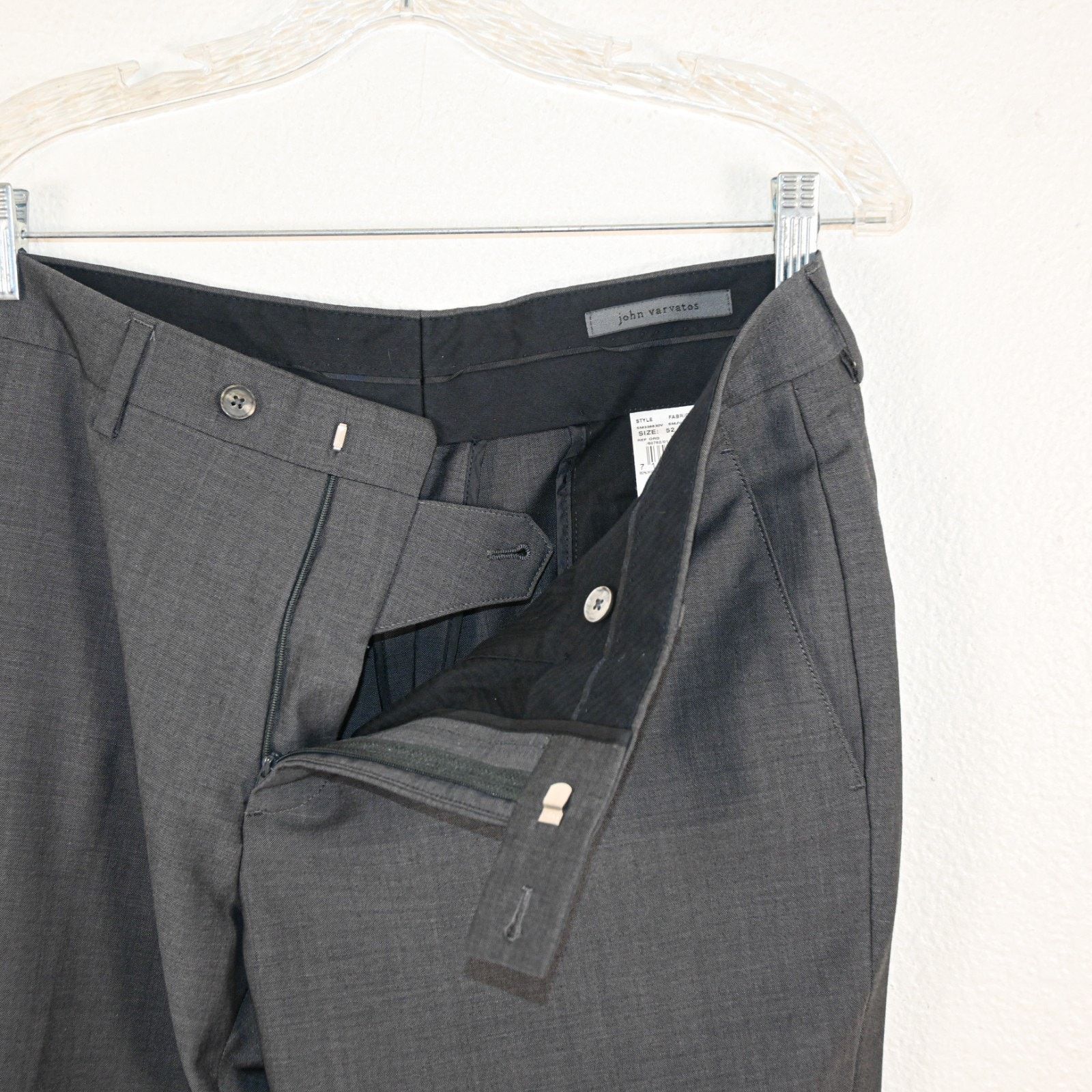 John Varvatos John Varvatos Collection Gray Suit Peak Lapal Wool Mohair Size 42R - 15 Thumbnail