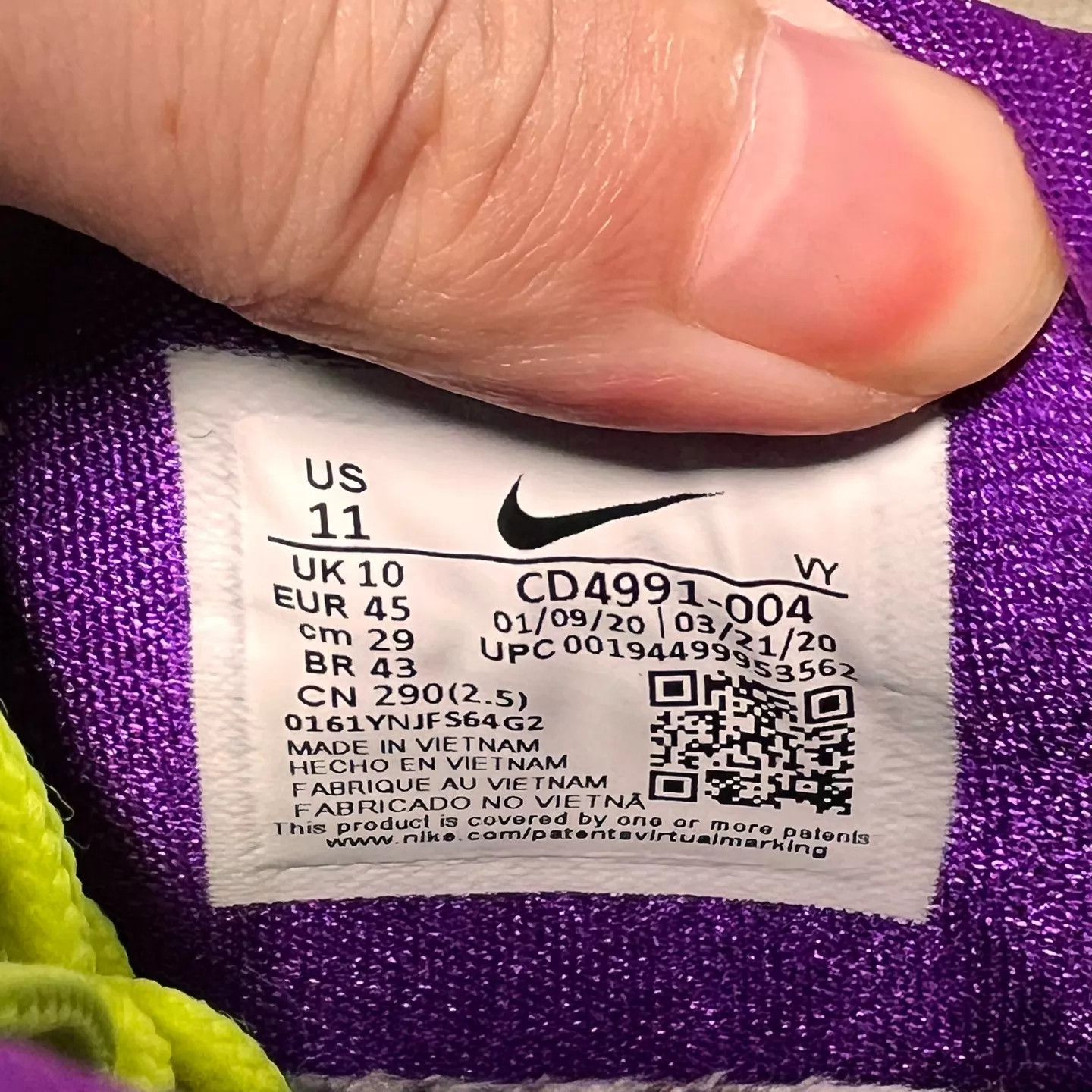 Nike Nike Zoom Kobe 5 zk5 White Gray Green 45 Size US 11 / EU 44 - 8 Thumbnail