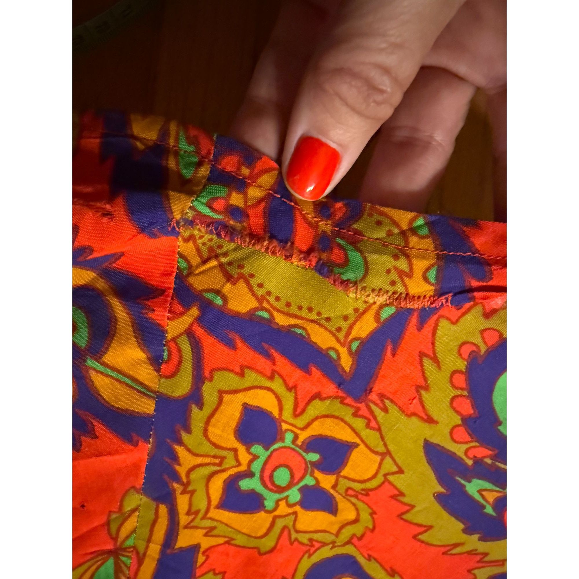 Other Vintage Hawaiian Casuals by Stan Hicks Maxi Dress – Mock Nec Size L / US 10 / IT 46 - 9 Thumbnail