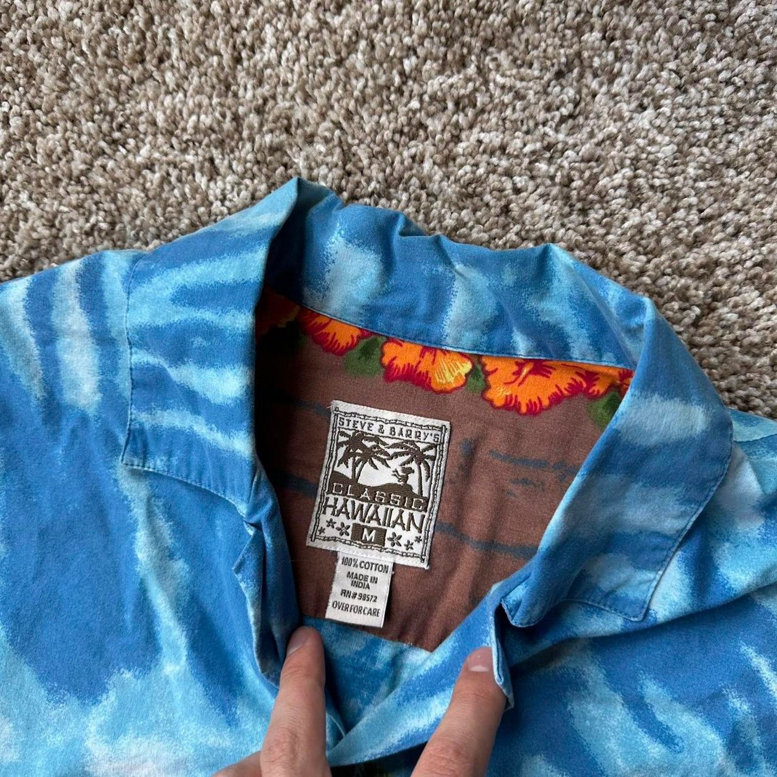 Vintage Vintage 90s Y2K Blue Hawaiian Aloha Costal AOP Button Up Size US M / EU 48-50 / 2 - 5 Thumbnail