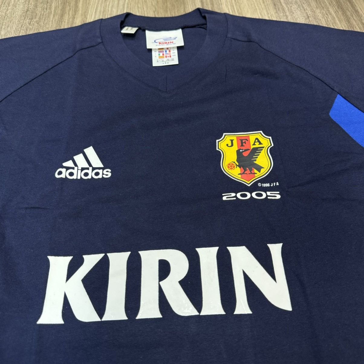 Adidas × Japanese Brand Japan 2005 Adidas soccer tee Size US L / EU 52-54 / 3 - 3 Thumbnail