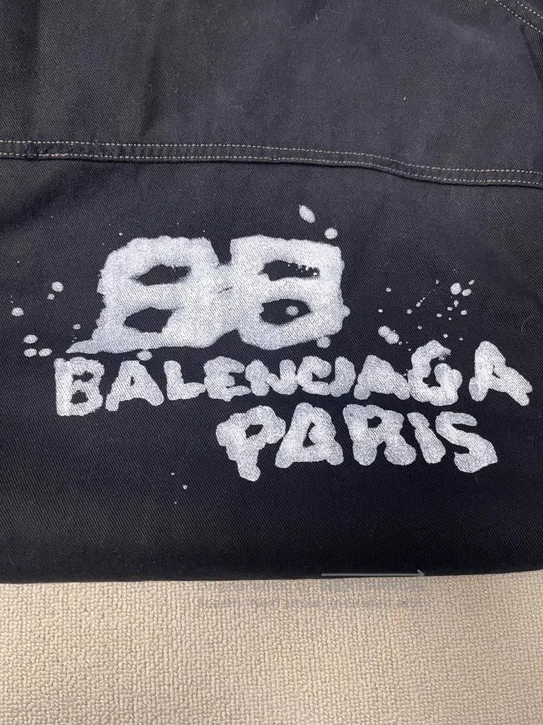 Balenciaga Balenciaga Logo Letter Pattern Single Breasted Jacket Size US M / EU 48-50 / 2 - 3 Thumbnail