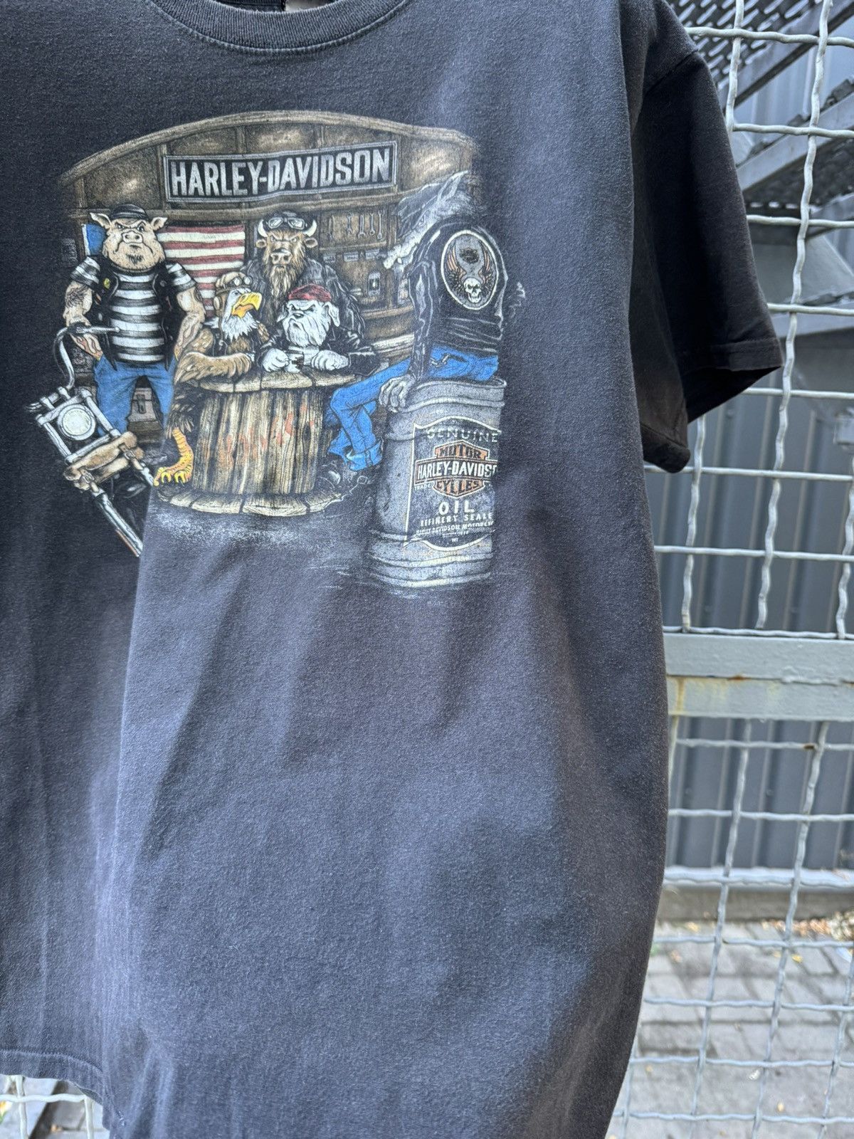 Harley Davidson × Vintage Harley Davidson West Coast T Shirt Scotland y2k Size US L / EU 52-54 / 3 - 9 Thumbnail