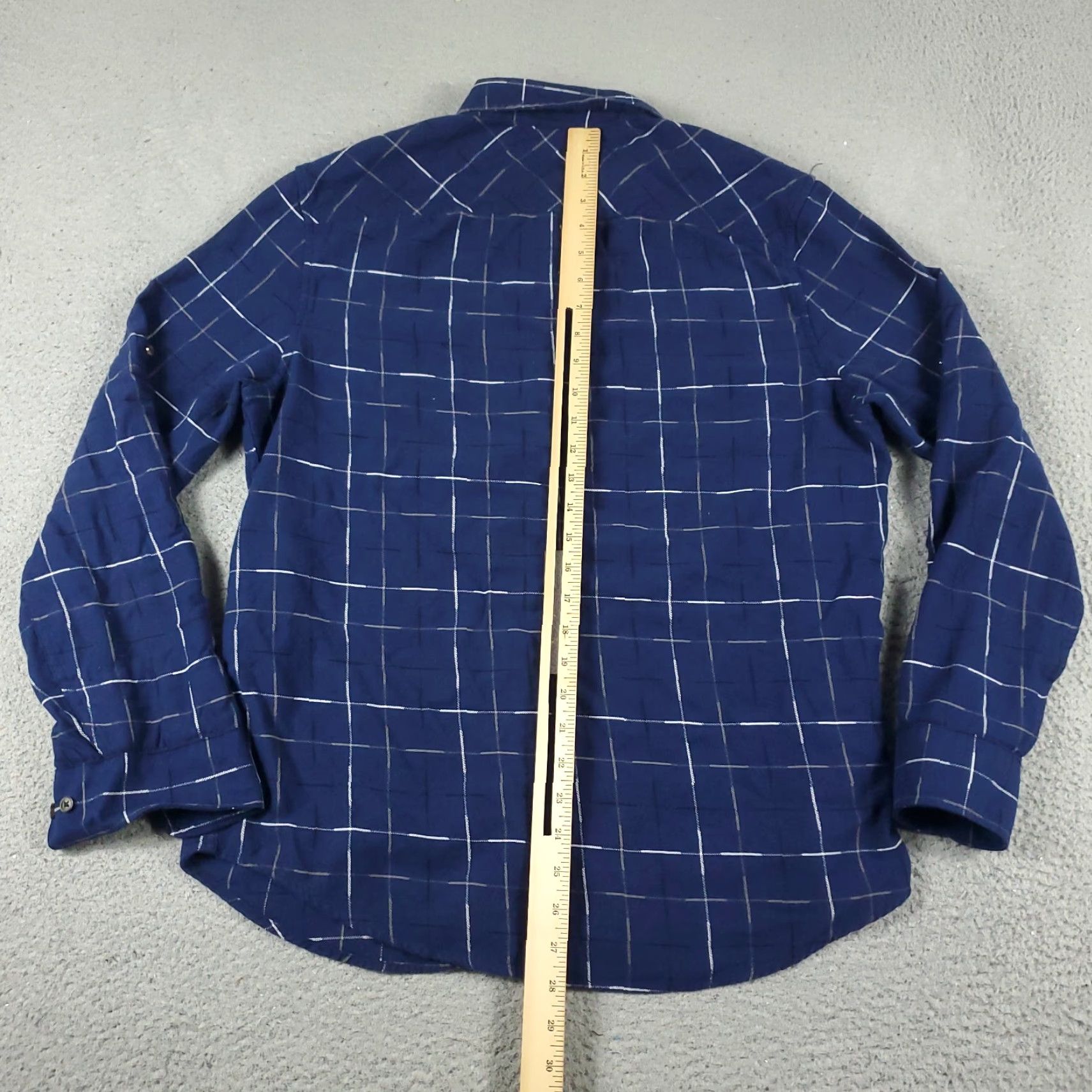 Original Penguin Original Penguin Shirt Adult Large Blue Plaid Button-Up Long Sleeve Cotton Pockets Logo Mens Size US L / EU 52-54 / 3 - 4 Thumbnail