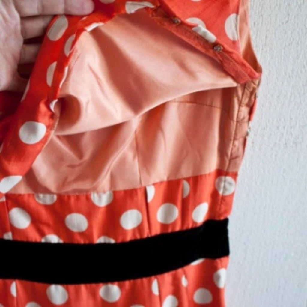 Vintage 1950s Vintage Red & White Polka Dot Betty Boop Dress Size S / US 4 / IT 40 - 11 Thumbnail
