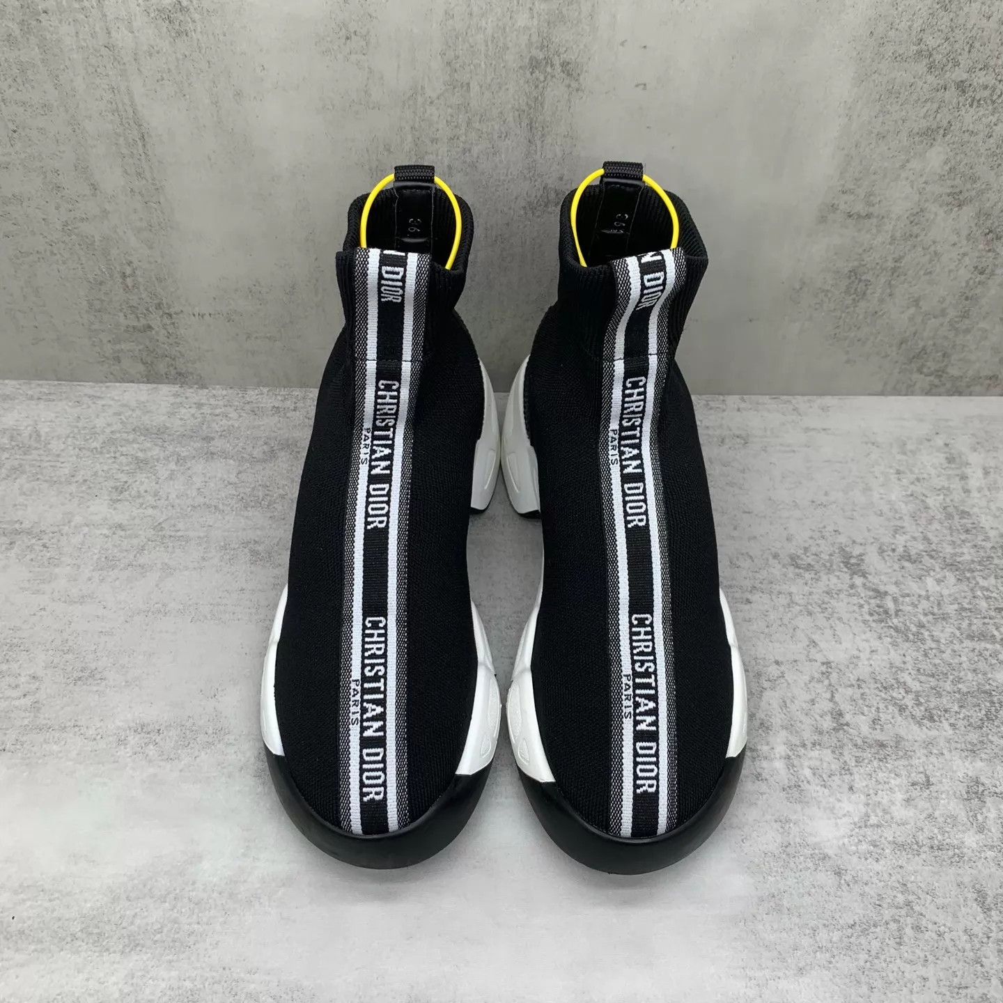 Dior Dior Black Sock Shoe EUR 36.5 98 New Size US 6 / IT 36 - 4 Thumbnail