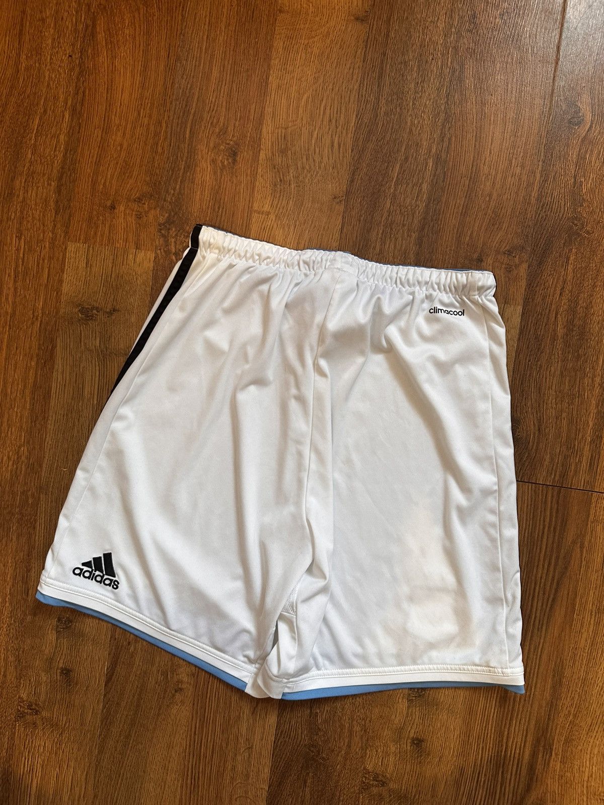 Adidas Vintage Adidas Argentina Shorts White Football Core Style Size US 31 - 5 Thumbnail