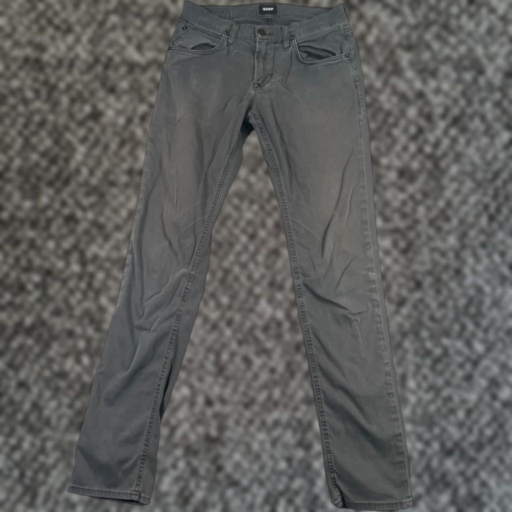 Hudson VINTAGE Hudson Jeans Mens Straight Pants 32x32 Gray Slim Fit Denim 2010s Size US 29 - 1 Thumbnail