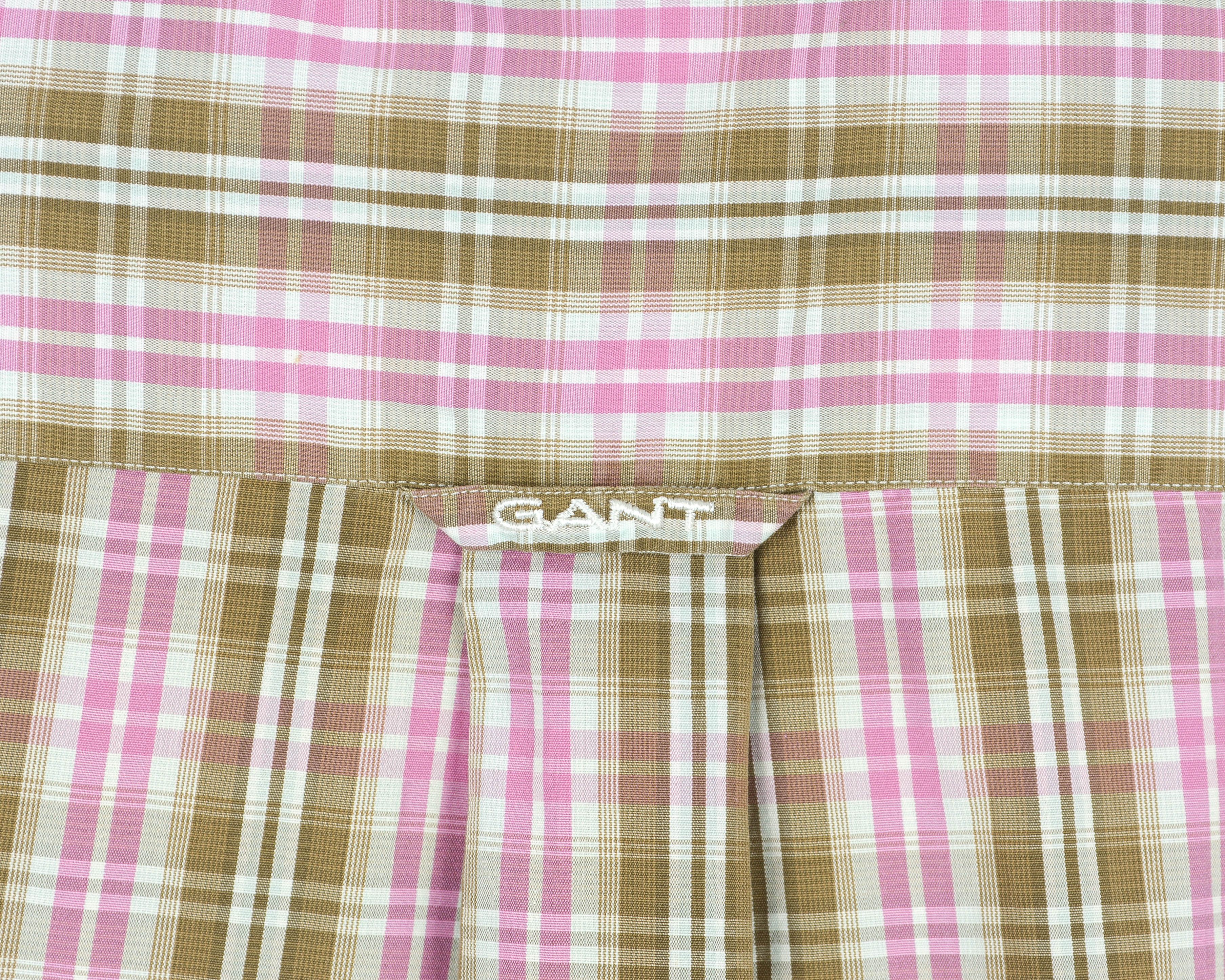 Gant Noyack Poplin XL Shirt Button Long Sleeve Check Plaid Tartan Size US XL / EU 56 / 4 - 6 Thumbnail