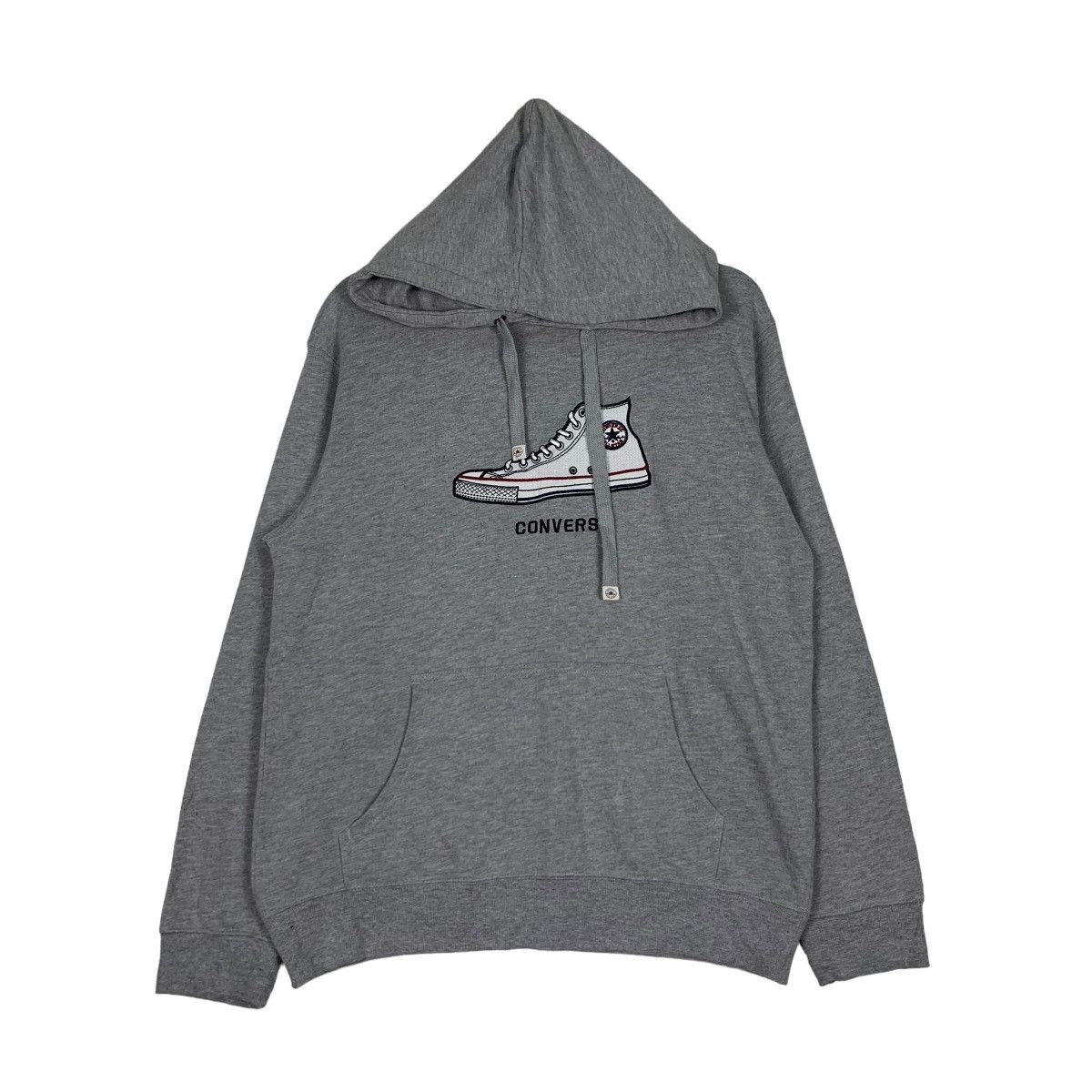 Converse CONVERSE Shoes Big Logo Pullover Hoodies #0821-C37 Size US L / EU 52-54 / 3 - 2 Thumbnail