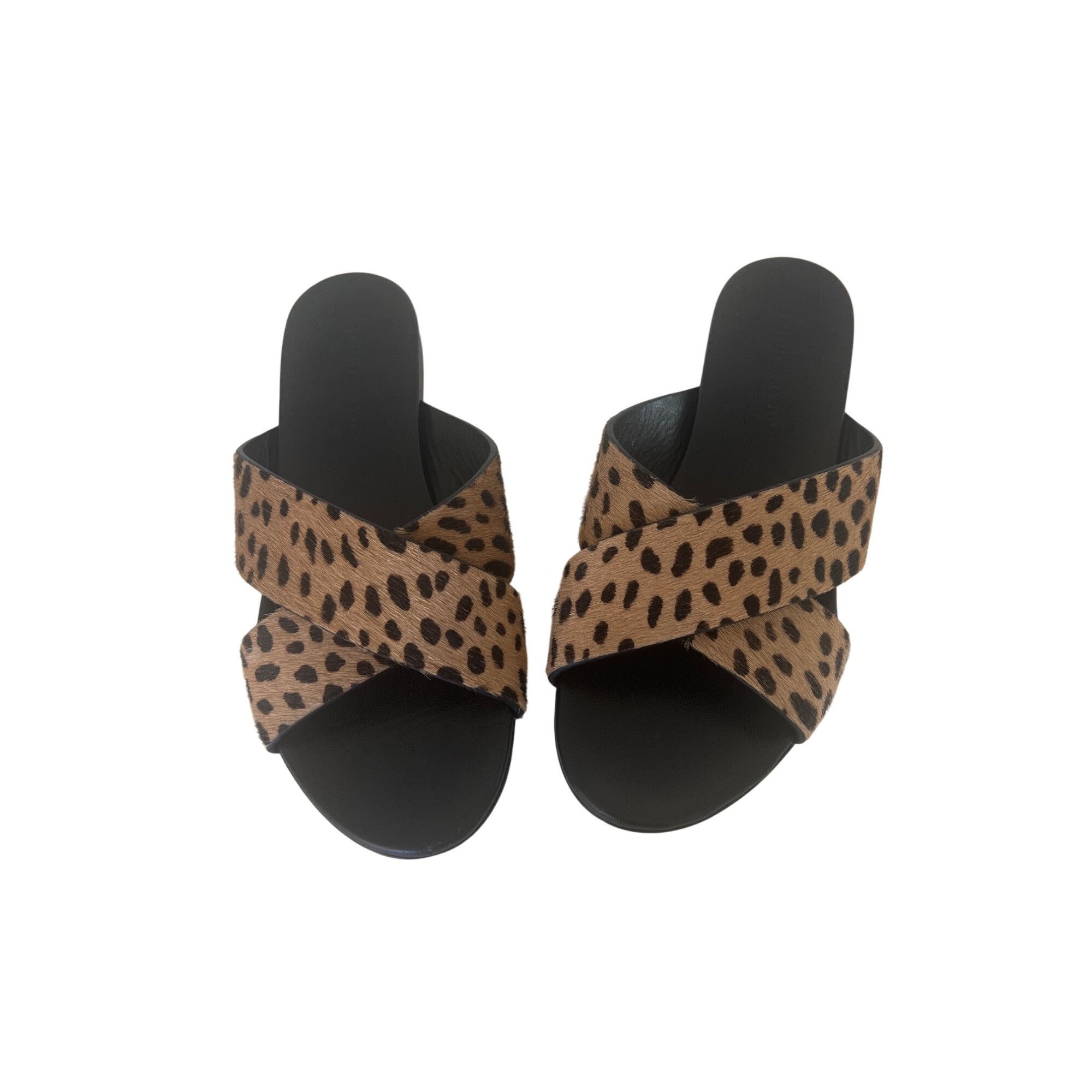 Other Jenni Kayne Leopard Print Slide Sandals Size US 7 / IT 37 - 4 Thumbnail