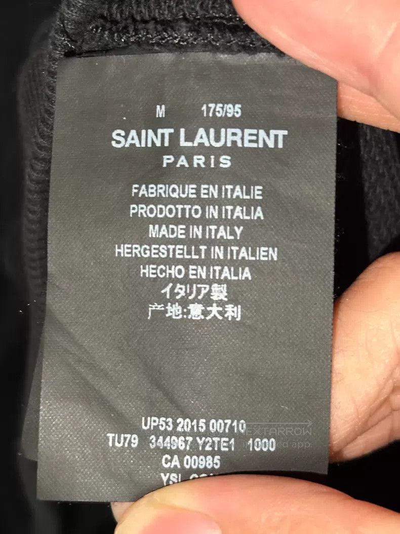 Saint Laurent Paris Saint Laurent Paris Round Neck Hoodie with Zipper Around C Size US M / EU 48-50 / 2 - 5 Thumbnail