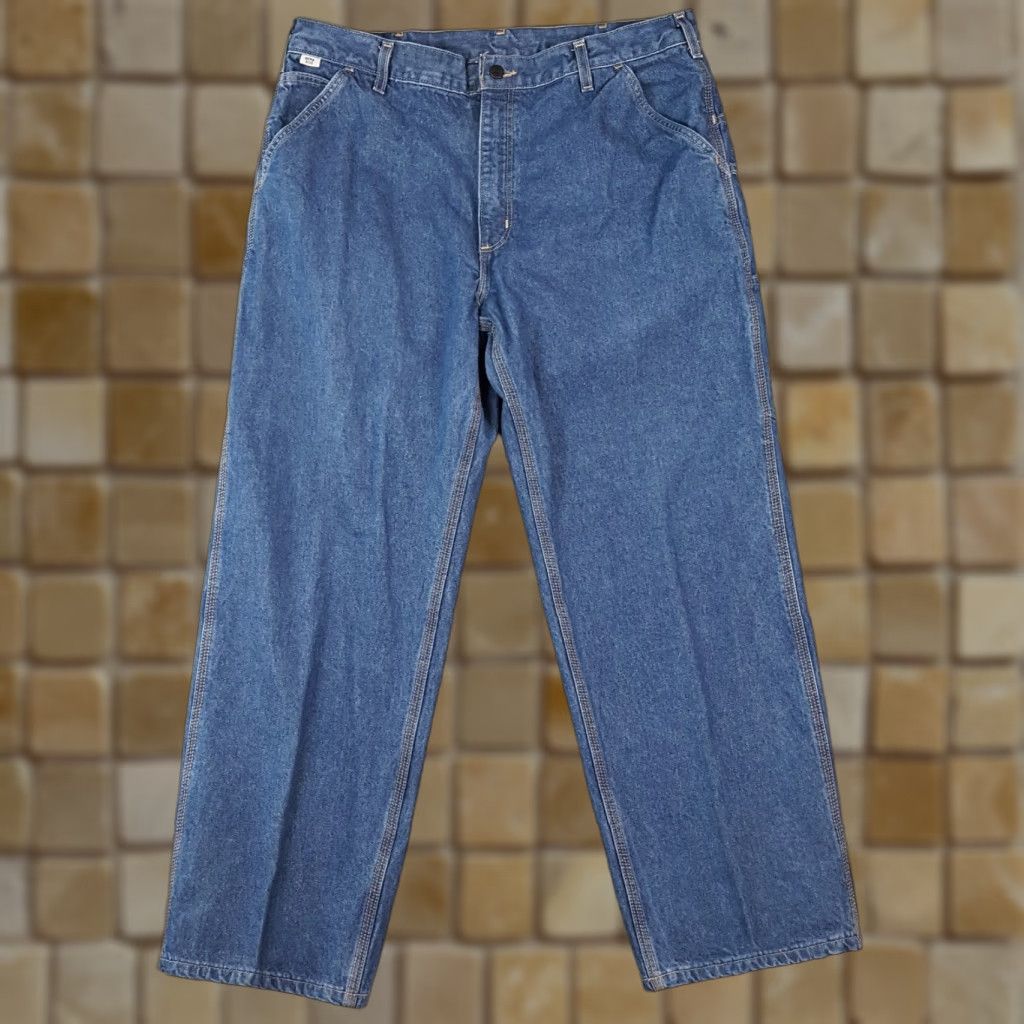 Carhartt VINTAGE Carhartt Flame-Resistant NFPA 2112 Jeans Denim Blue 38x30 Men’s Size 38 Regular Inseam 30 5-Pocket 00s 90s Workwear Mens Jeans Size US 38 / EU 54 - 1 Thumbnail