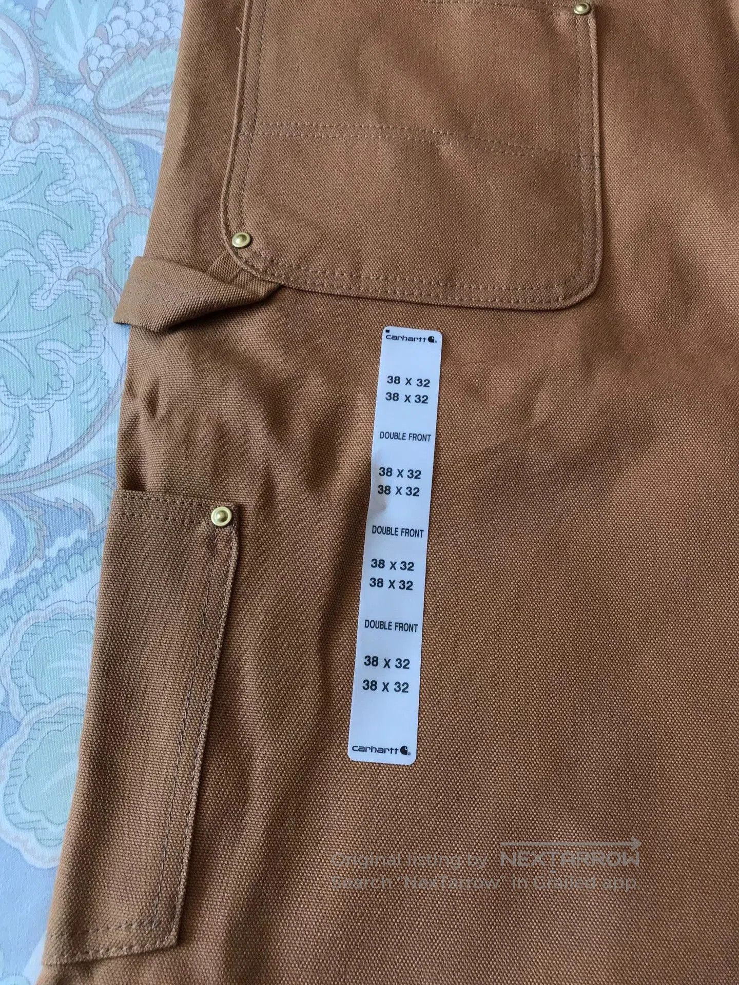 Carhartt Carhartt R37 Brown Canvas Overalls W38L32. Size US 38 / EU 54 - 7 Thumbnail