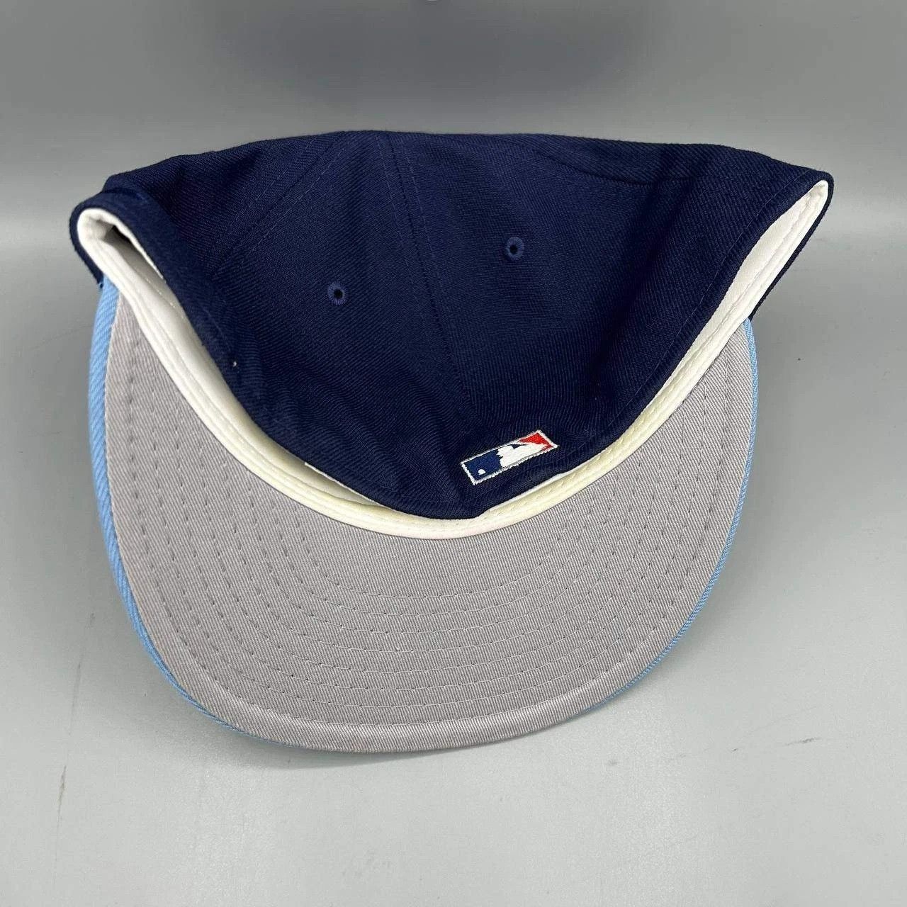 New Era Los Angeles LA Angels Hat Men 7 3/8 Blue MLB Fitted Cap Size ONE SIZE - 6 Thumbnail