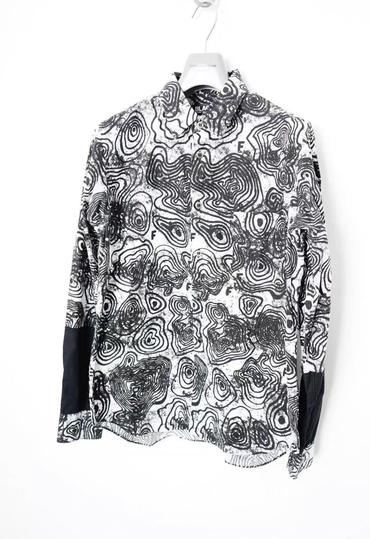 Comme des Garcons Comme des Garçons Swirl Panel Sleeve Shirt Size US M / EU 48-50 / 2 - 2 Thumbnail