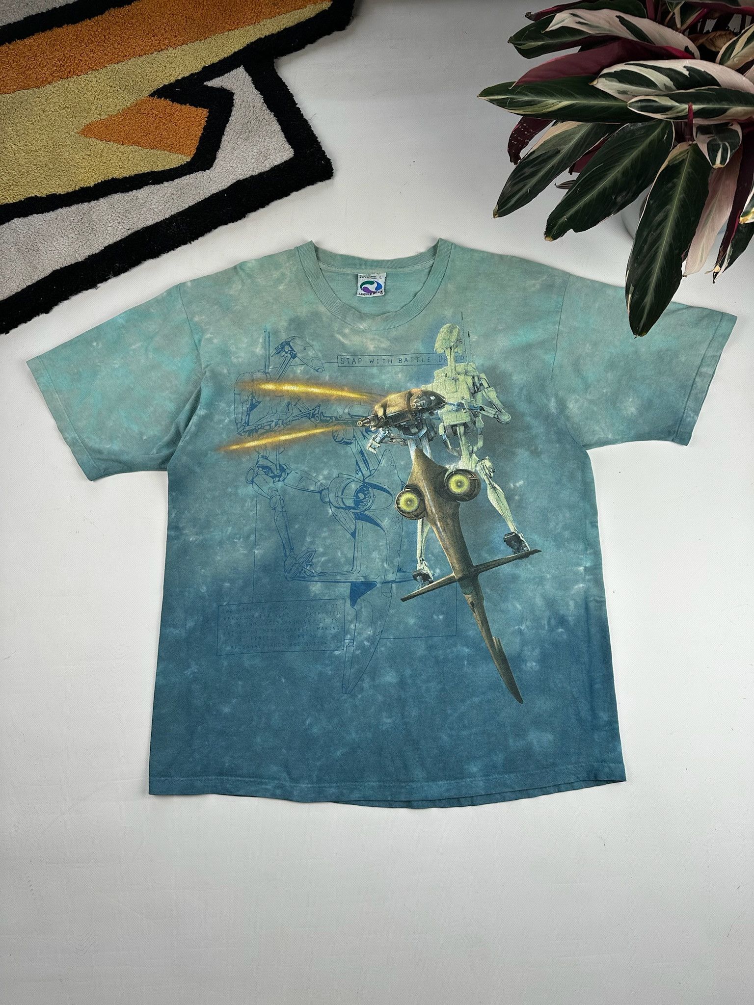 Liquid Blue Vintage 90s Liquid Blue Star Wars Droids T-Shirt size L Size US L / EU 52-54 / 3 - 1 Thumbnail