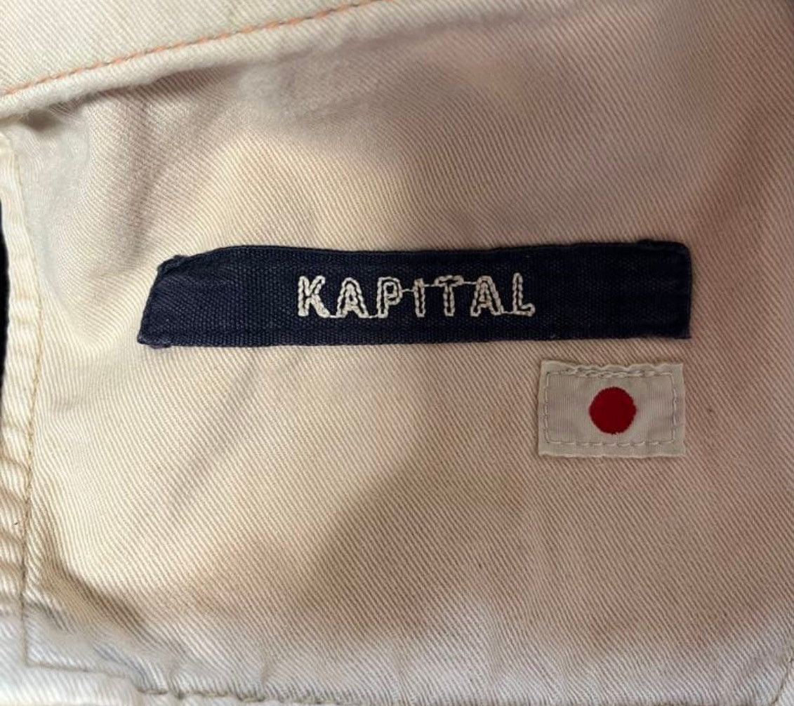 Kapital Boot Cut Blue Hands Flared Denim Jeans Size US 29 - 4 Thumbnail