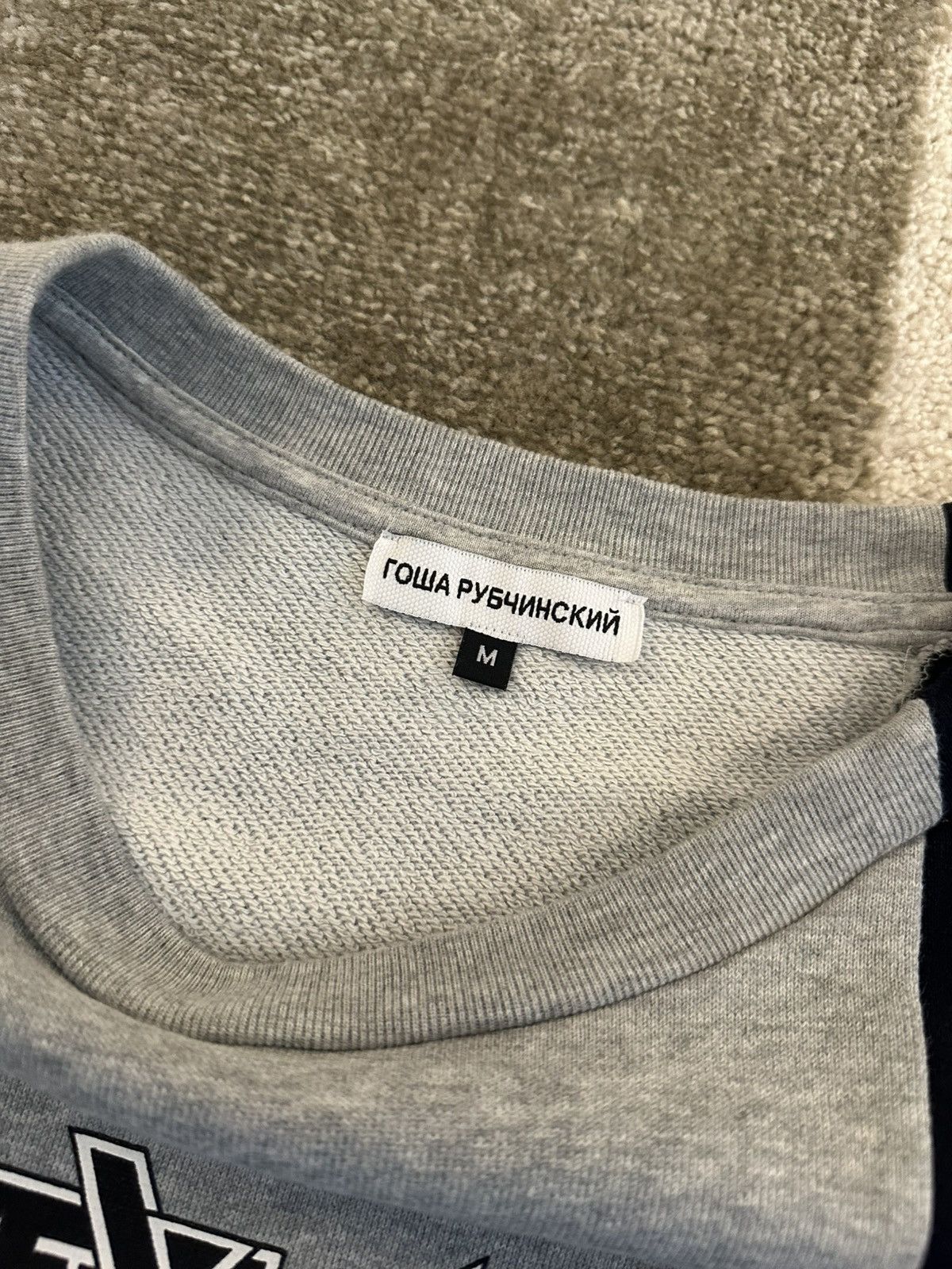 Gosha Rubchinskiy Gosha Rubchinsky Split Sweatshirt Blue / Grey Size US M / EU 48-50 / 2 - 3 Thumbnail