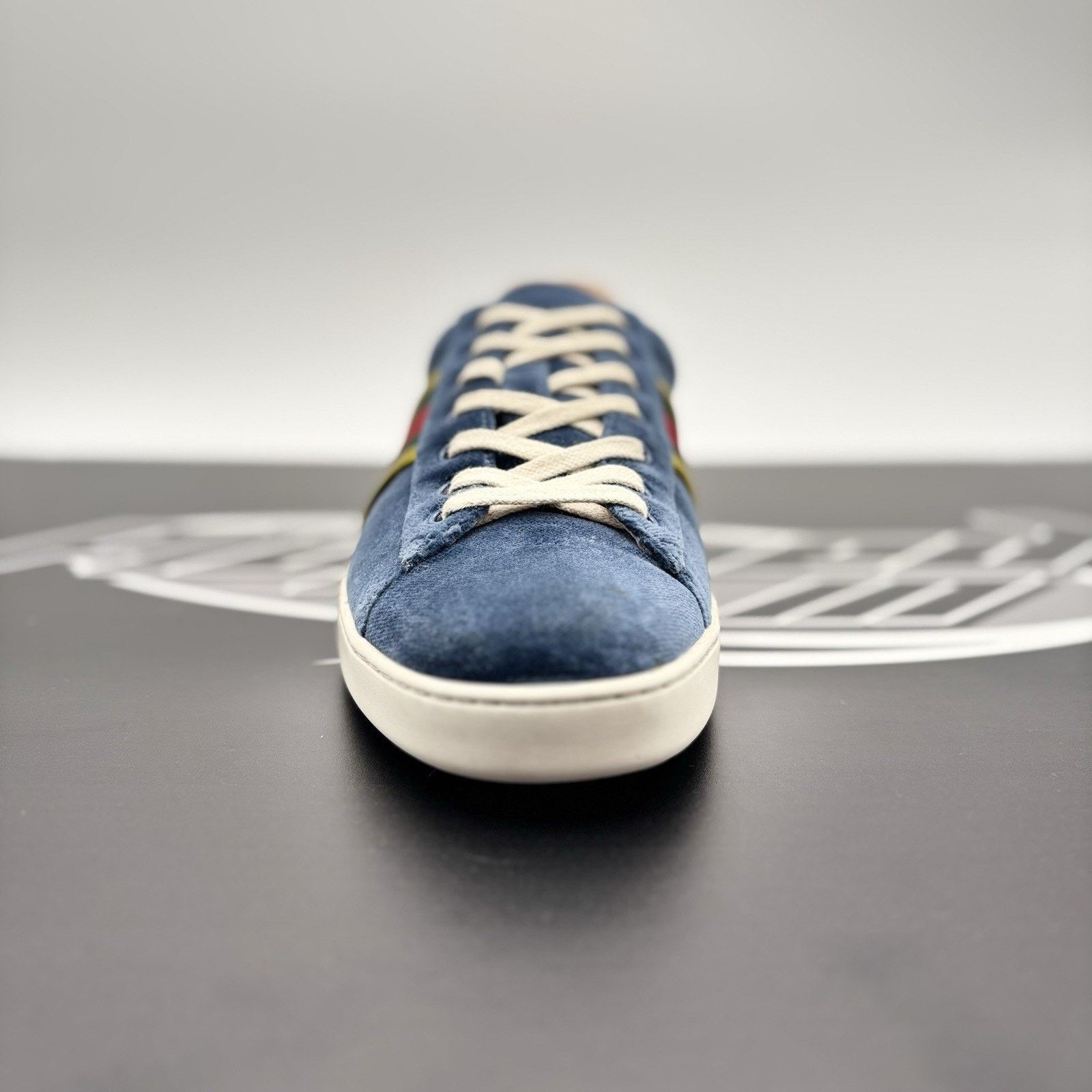 Gucci Gucci Ace ‘ Velvet Blue ‘ | GOOD CONDITION! Size US 9.5 / EU 42-43 - 6 Thumbnail