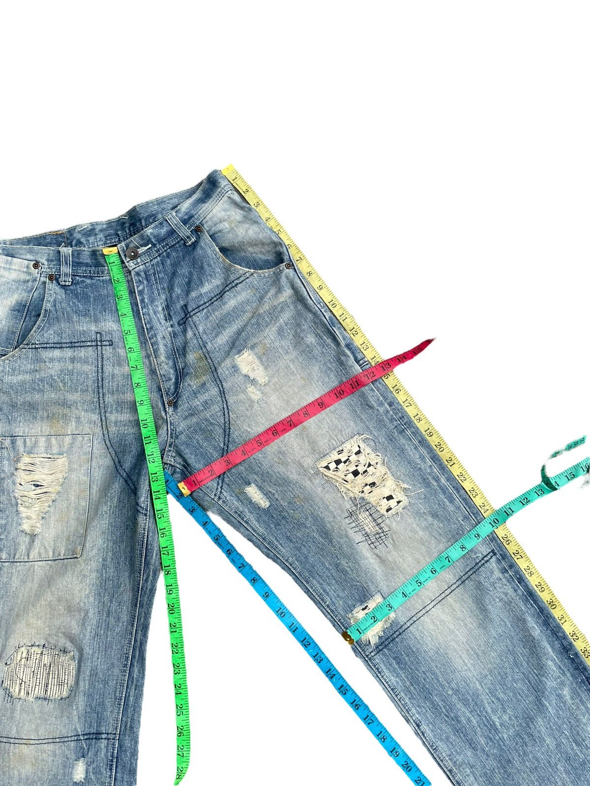 Vans Vans Custom Distresed Denim Size US 31 - 20 Thumbnail