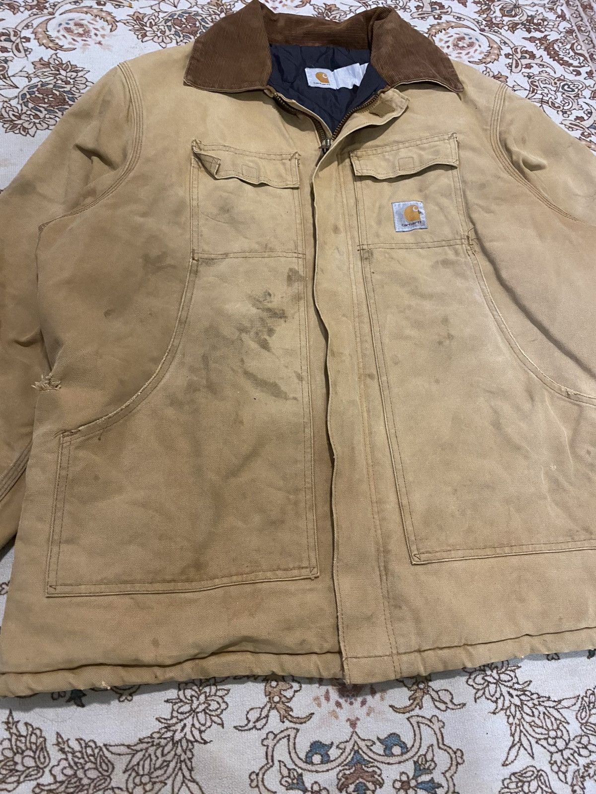 Carhartt × Vintage Carhartt Dirty Workwear Distress Jacket Size US XL / EU 56 / 4 - 3 Thumbnail