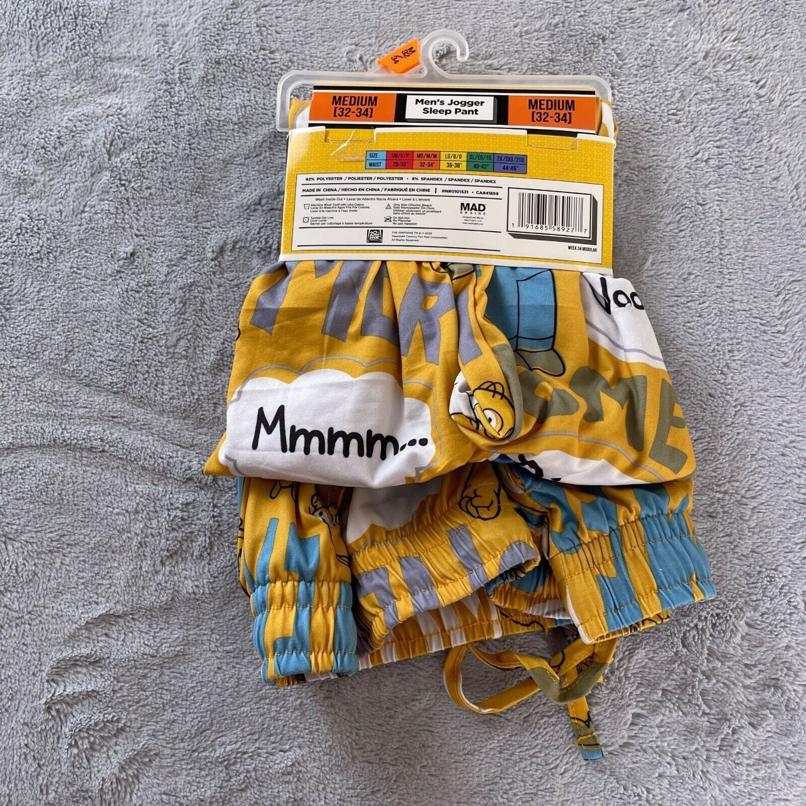 The Simpsons The Simpsons Jogger Pajama Sleep Pants Yellow Soft Mens M Size US 32 / EU 48 - 3 Thumbnail