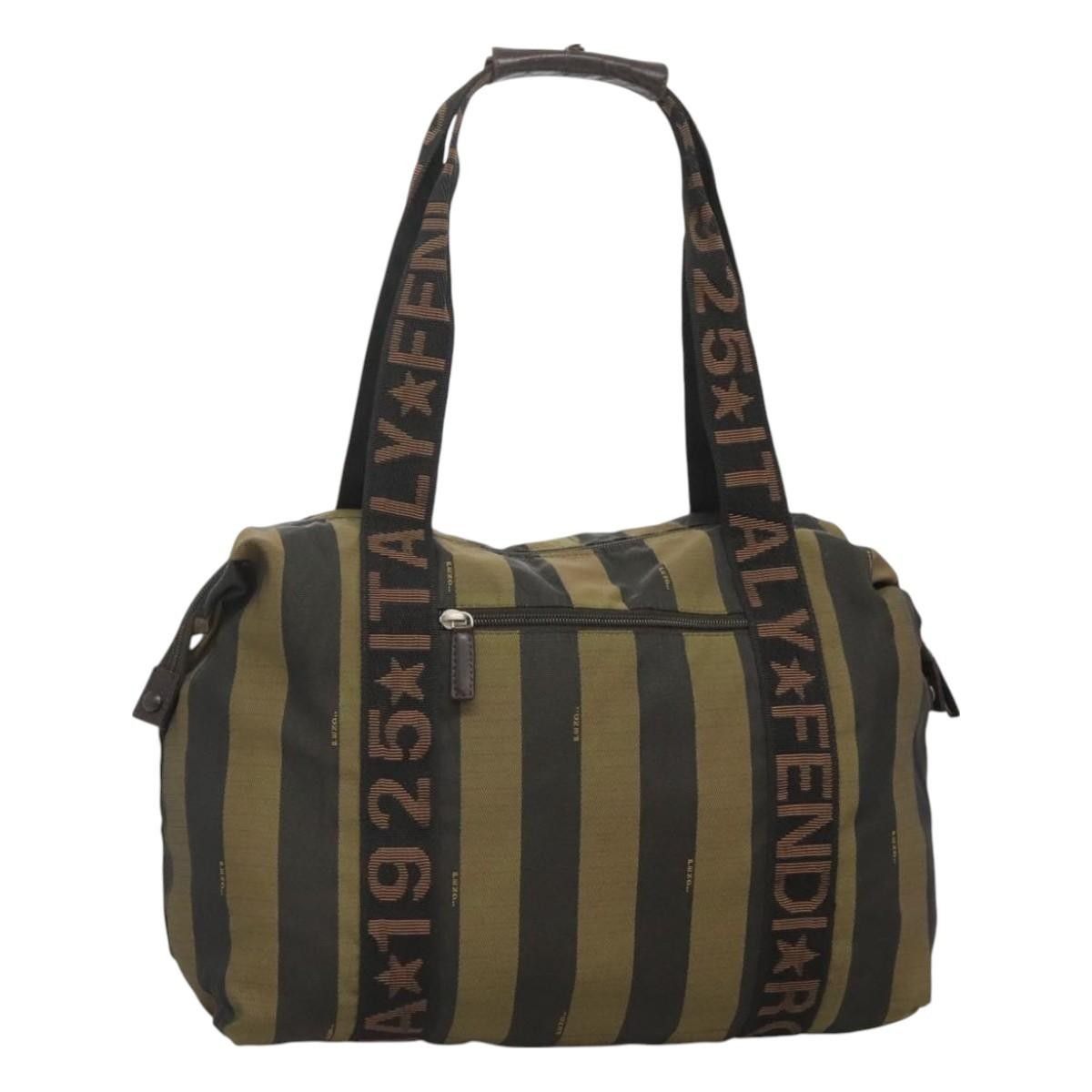 Fendi Fendi Vintage Logo Pequin Weekender Bag Canvas Size ONE SIZE - 1 Thumbnail