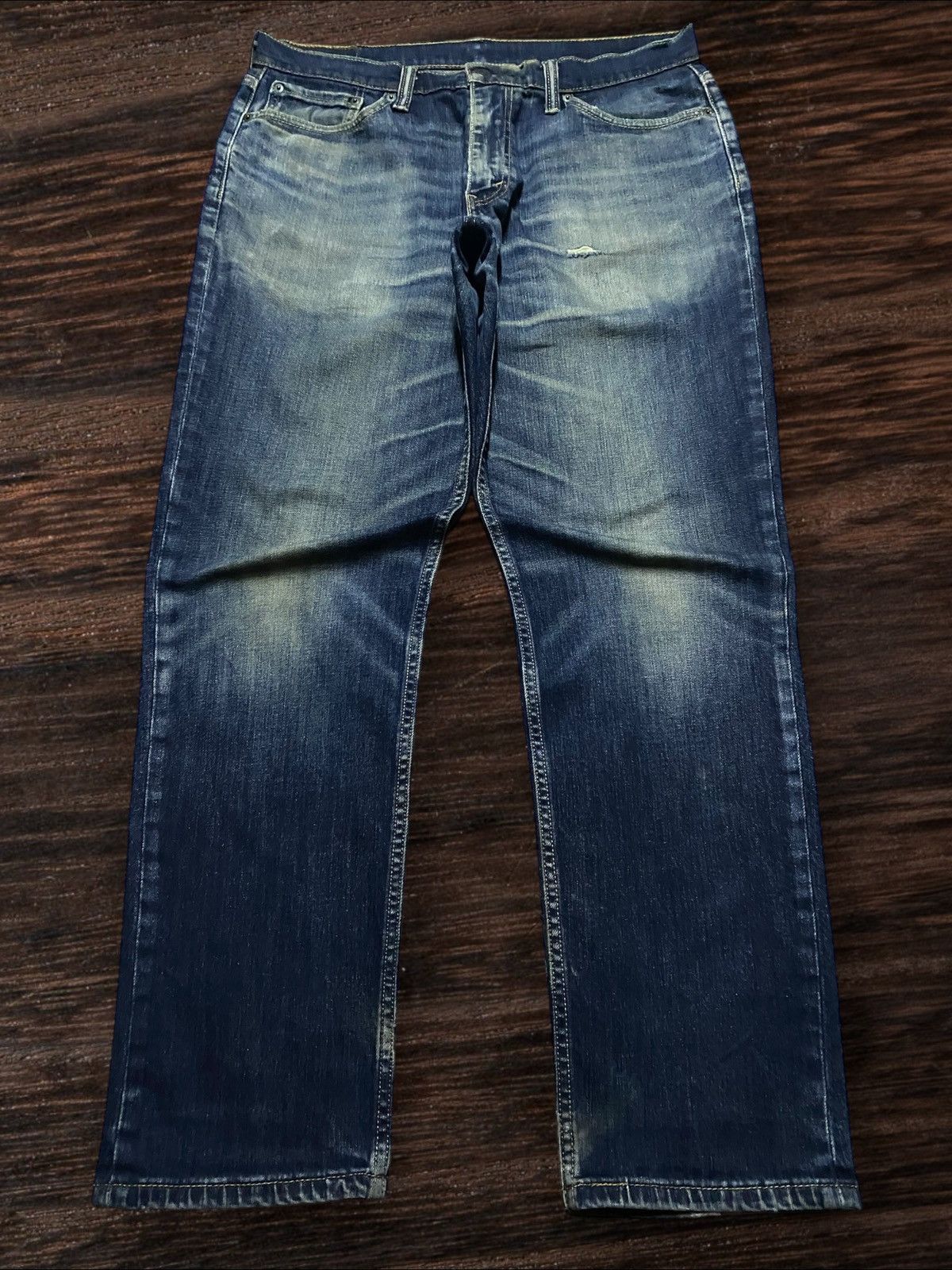 Levi's Vintage Levis 541 Mud Wash Distressed Slim Fit Jeans Size US 34 / EU 50 - 1 Thumbnail