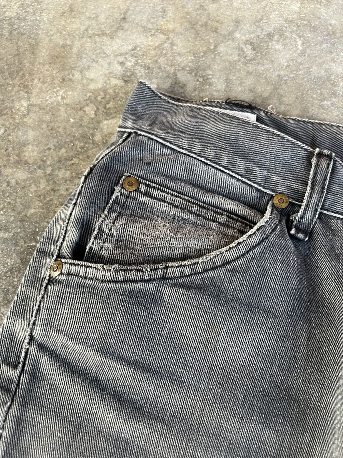 If Six Was Nine × Japanese Brand × Lee 💥Flare💥Vintage Lee Western Sanforized Faded Distress Jean Size US 28 / EU 44 - 10 Thumbnail