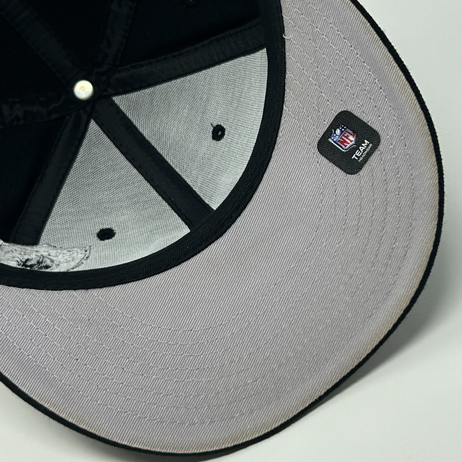 New Era Las Vegas Raiders Hat Baseball Cap New Era Fitted 7 1/8 Size ONE SIZE - 6 Thumbnail